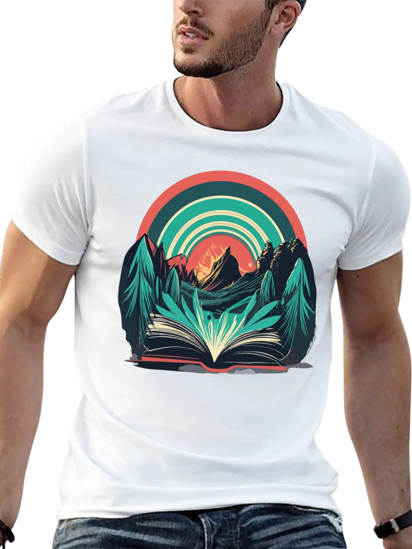 Nature Book Tee: Adventure Reading Shirt