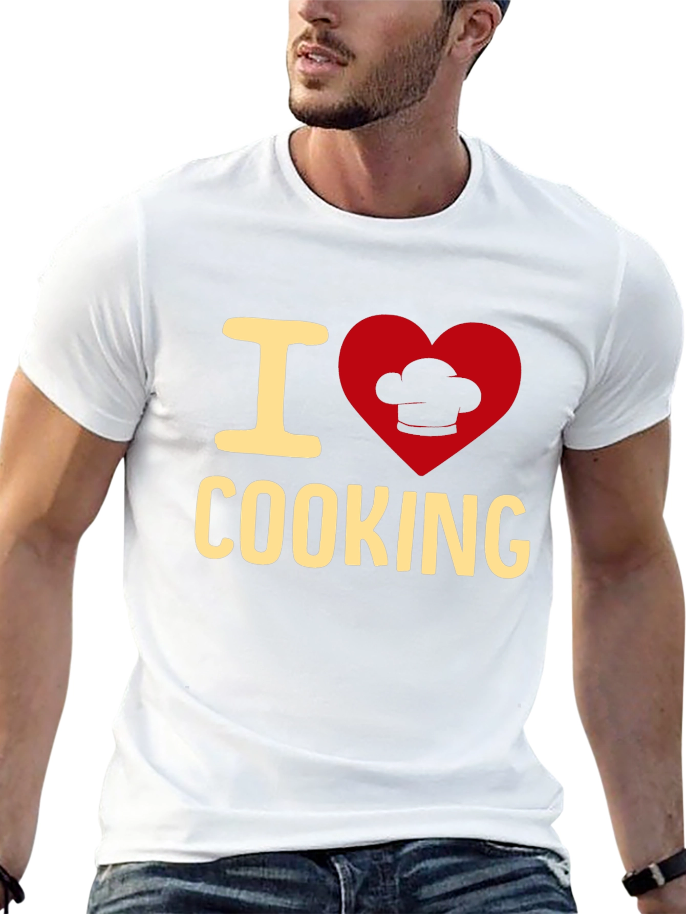 I Love Cooking T-Shirt - Chef Heart Design