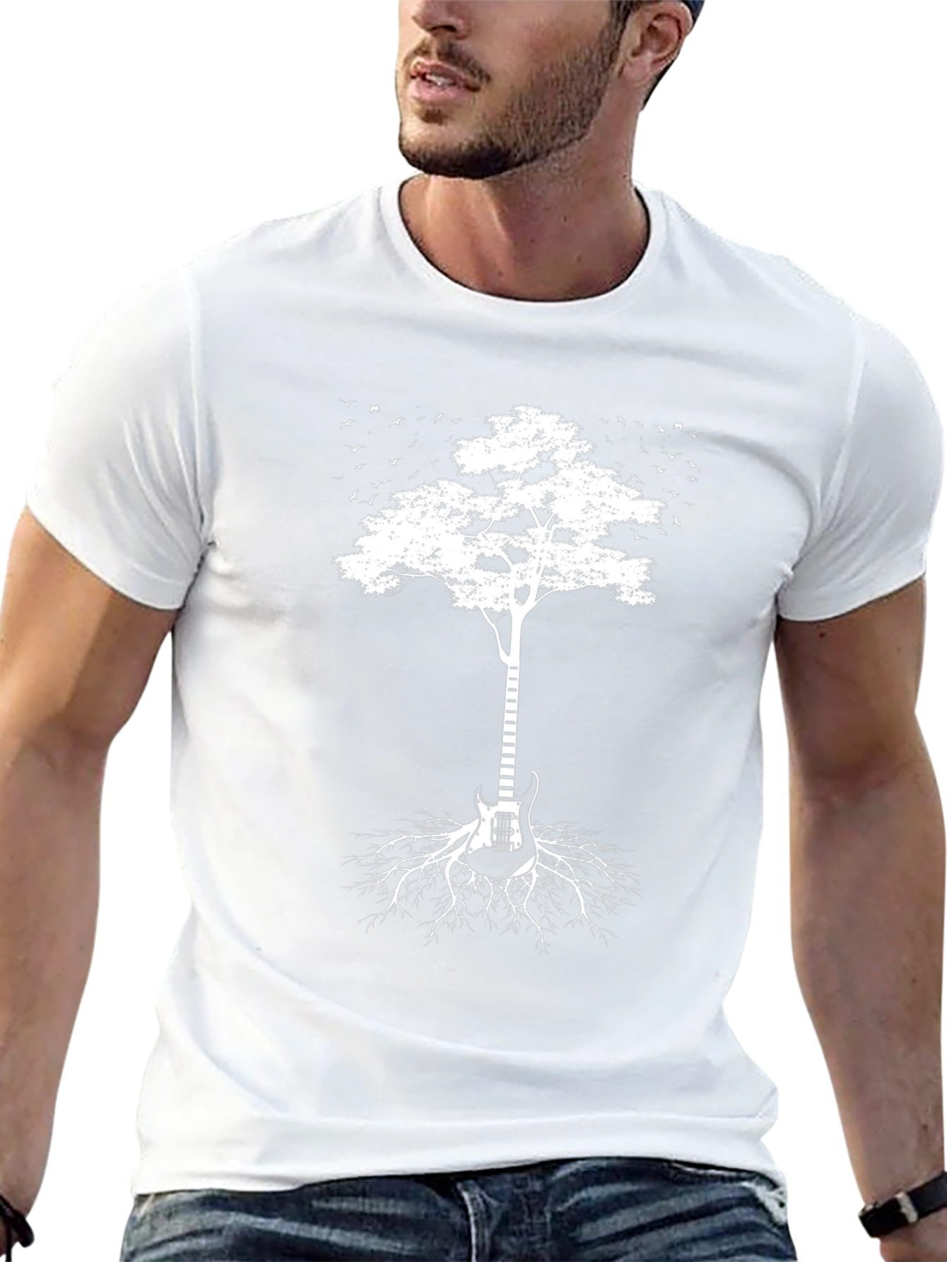 Guitar Tree T-Shirt - Music Lover Tee