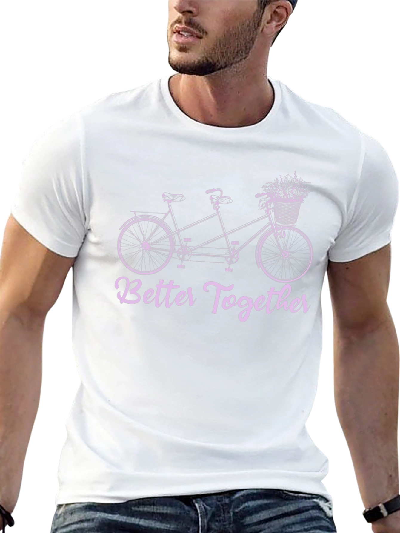 Better Together Tandem Bike Graphic Tee