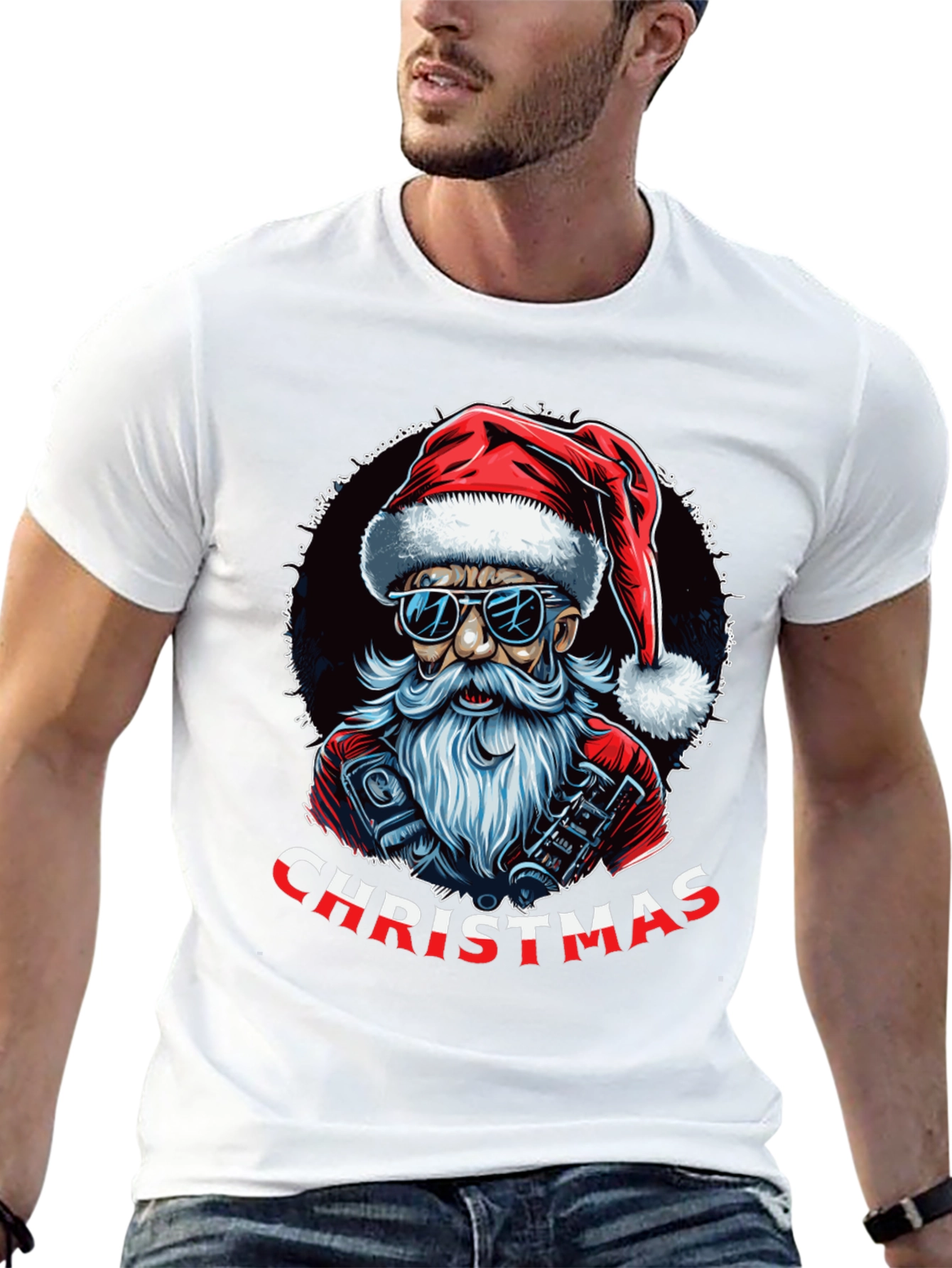 Cool Santa Christmas T-Shirt