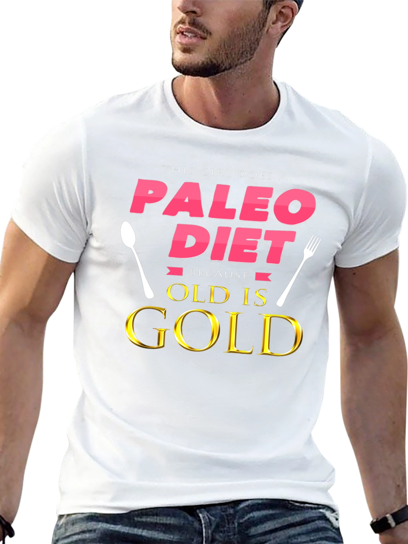 Paleo Diet T-Shirt - Old is Gold