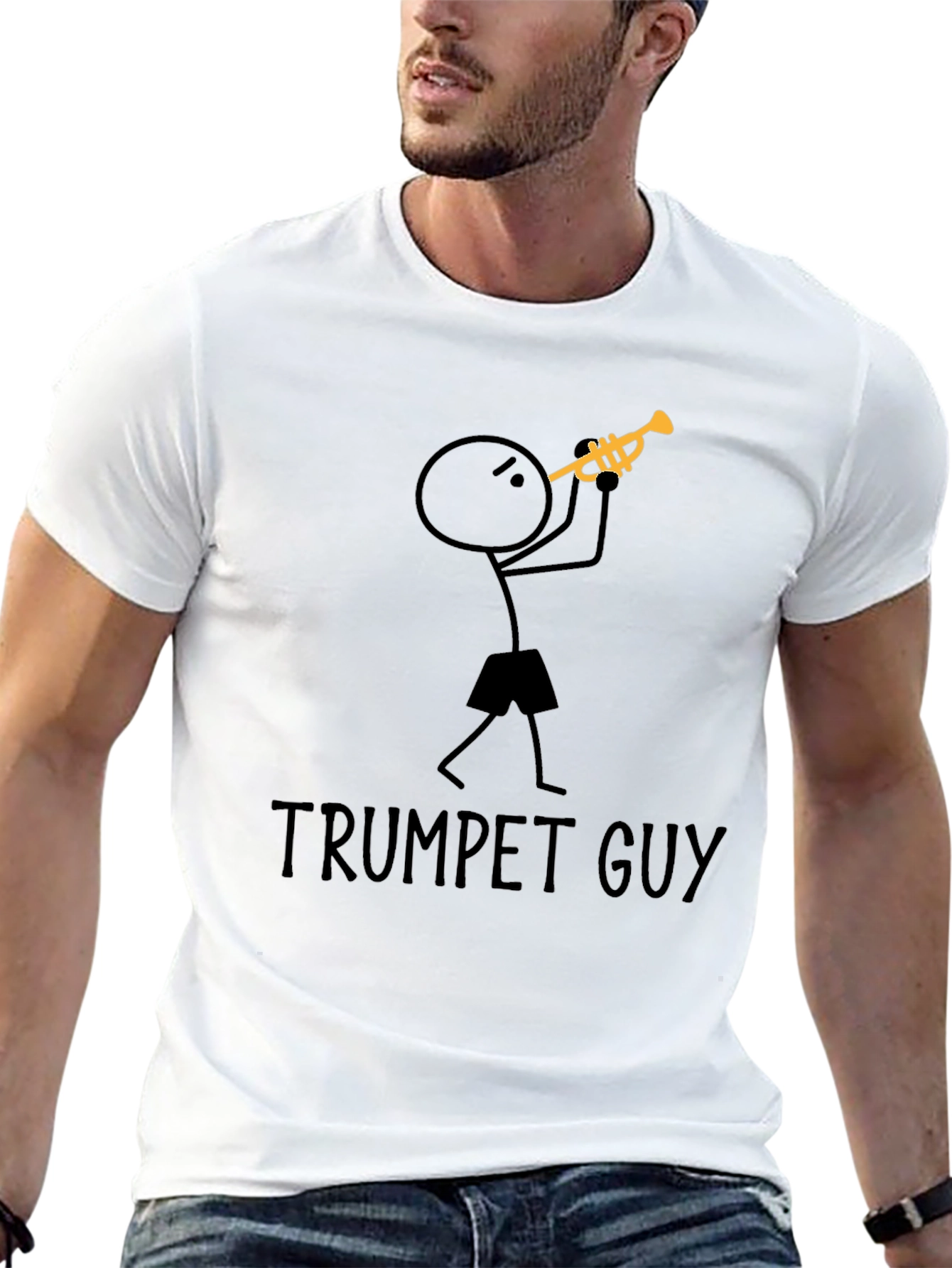 Trumpet Guy Graphic T-Shirt - Musician Tee