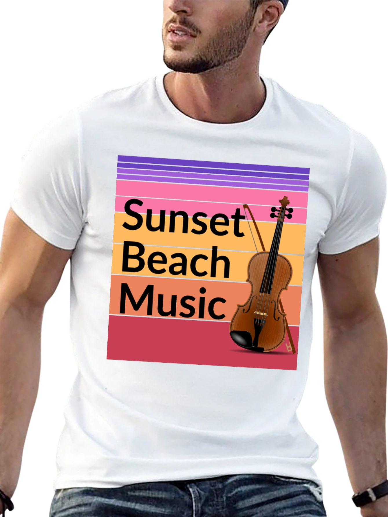 Sunset Beach Music T-Shirt