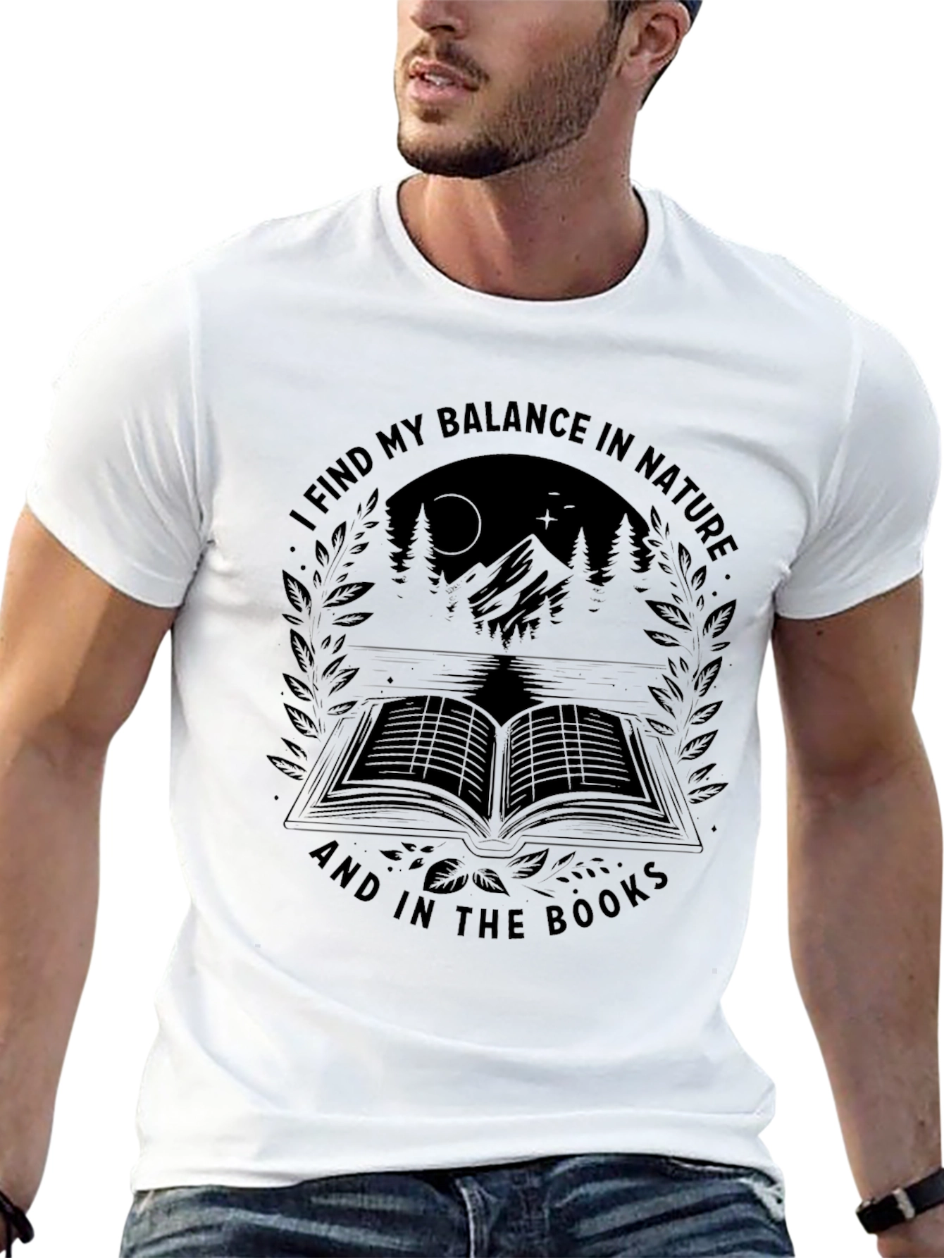 Nature & Books Graphic Tee