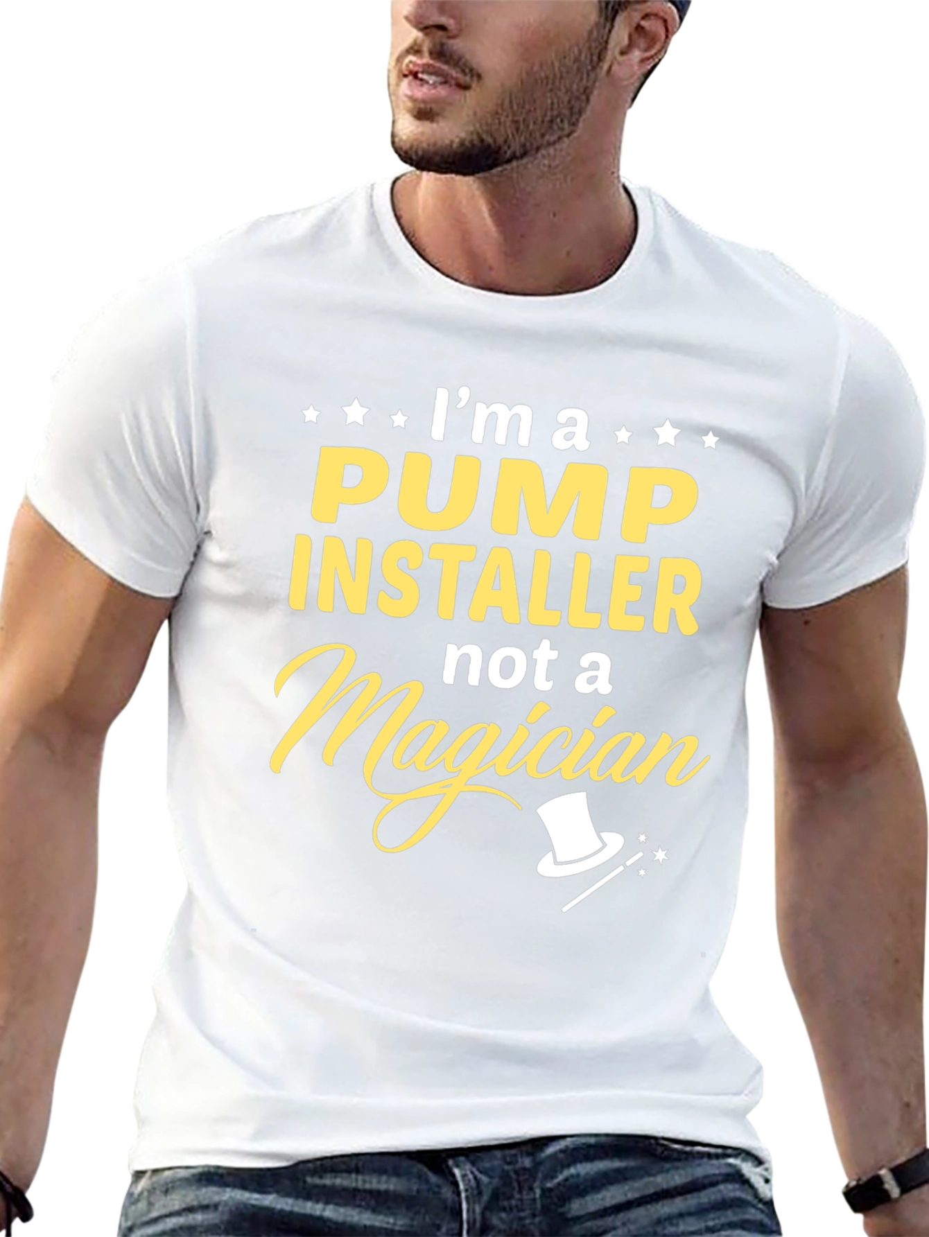 Pump Installer Not A Magician Black T-Shirt