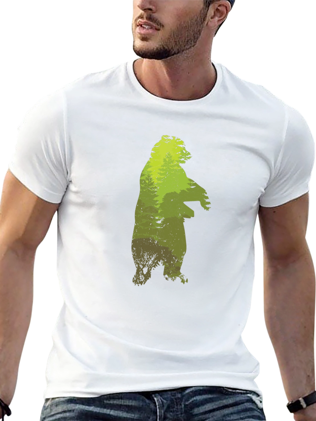 Nature Bear Graphic T-Shirt