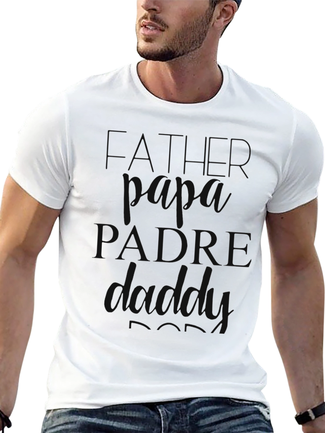 Father Dad T-Shirt - Stylish Black Tee