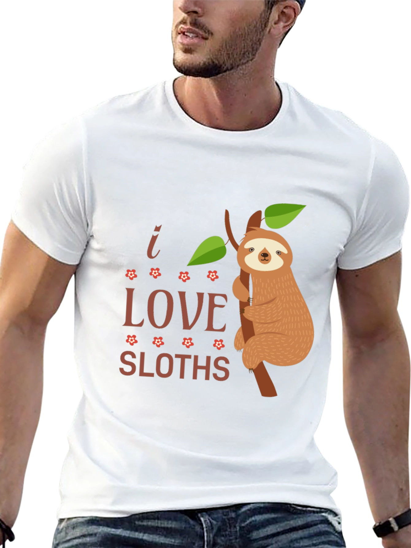 I Love Sloths Graphic Tee