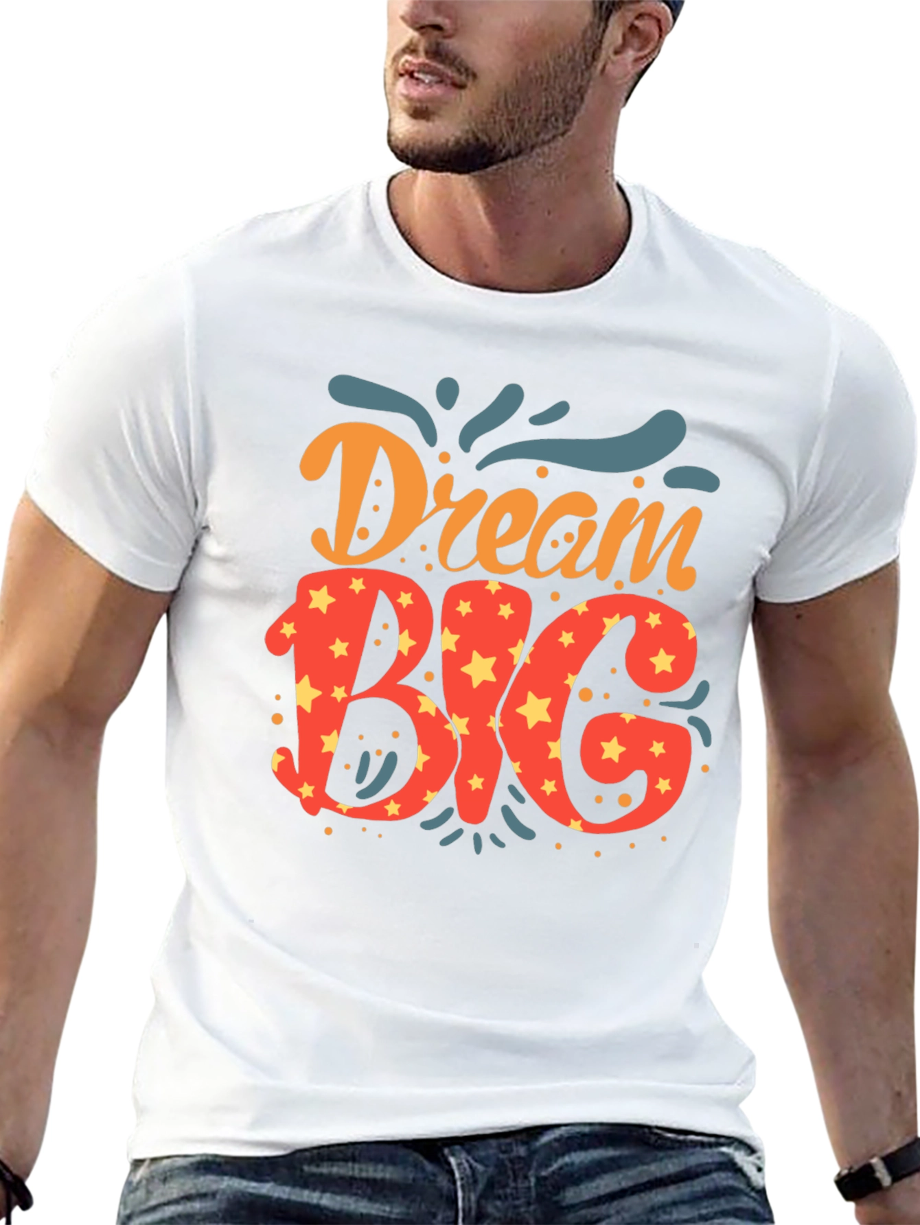 Dream Big Graphic Tee - Black Casual Shirt