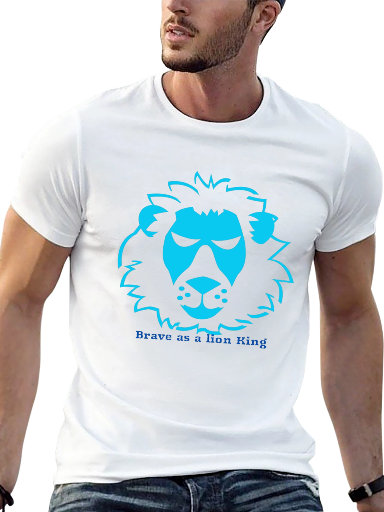 Lion King Brave T-Shirt - Black Graphic Tee