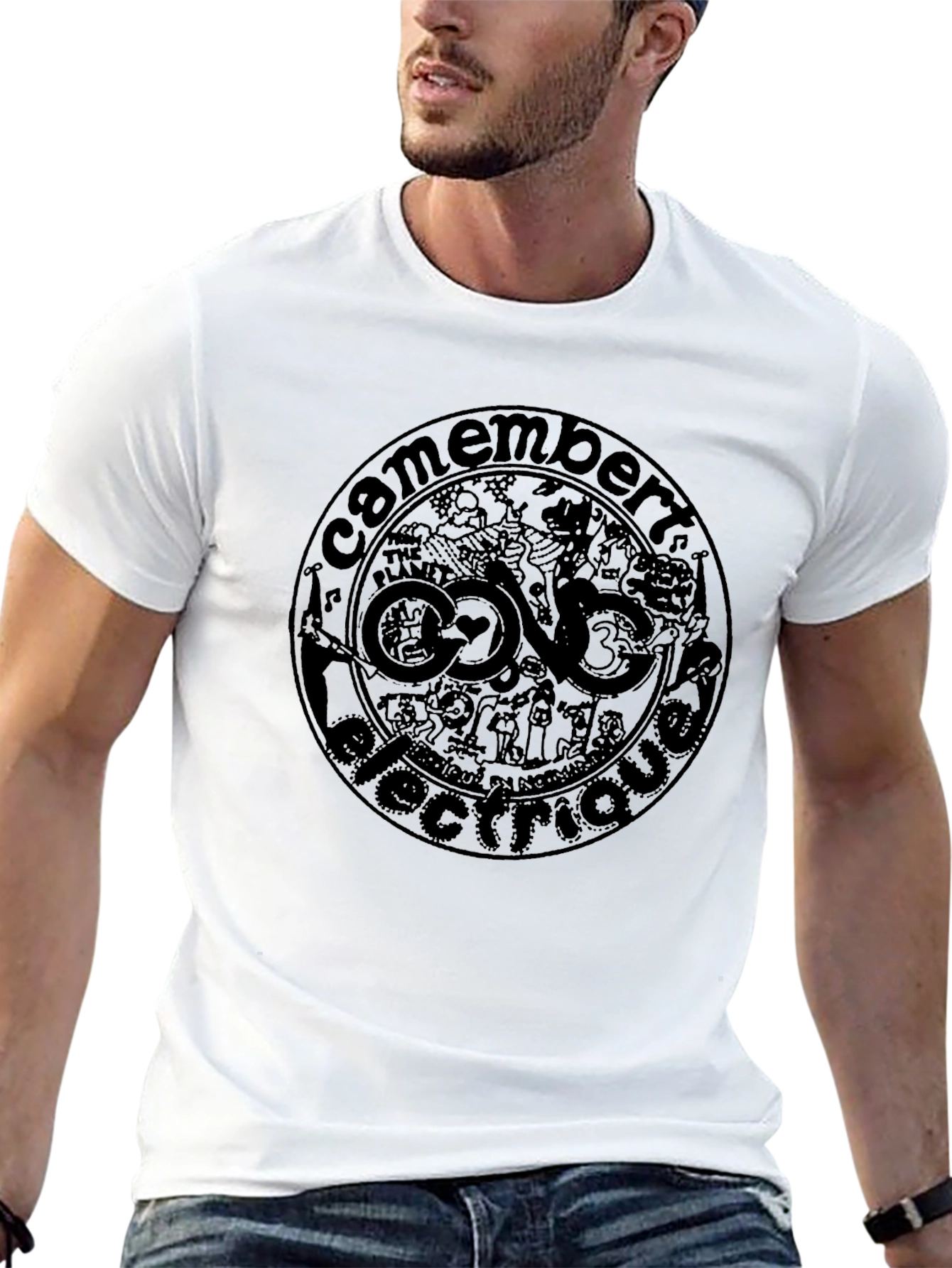 Camembert Electrique Black Graphic Tee