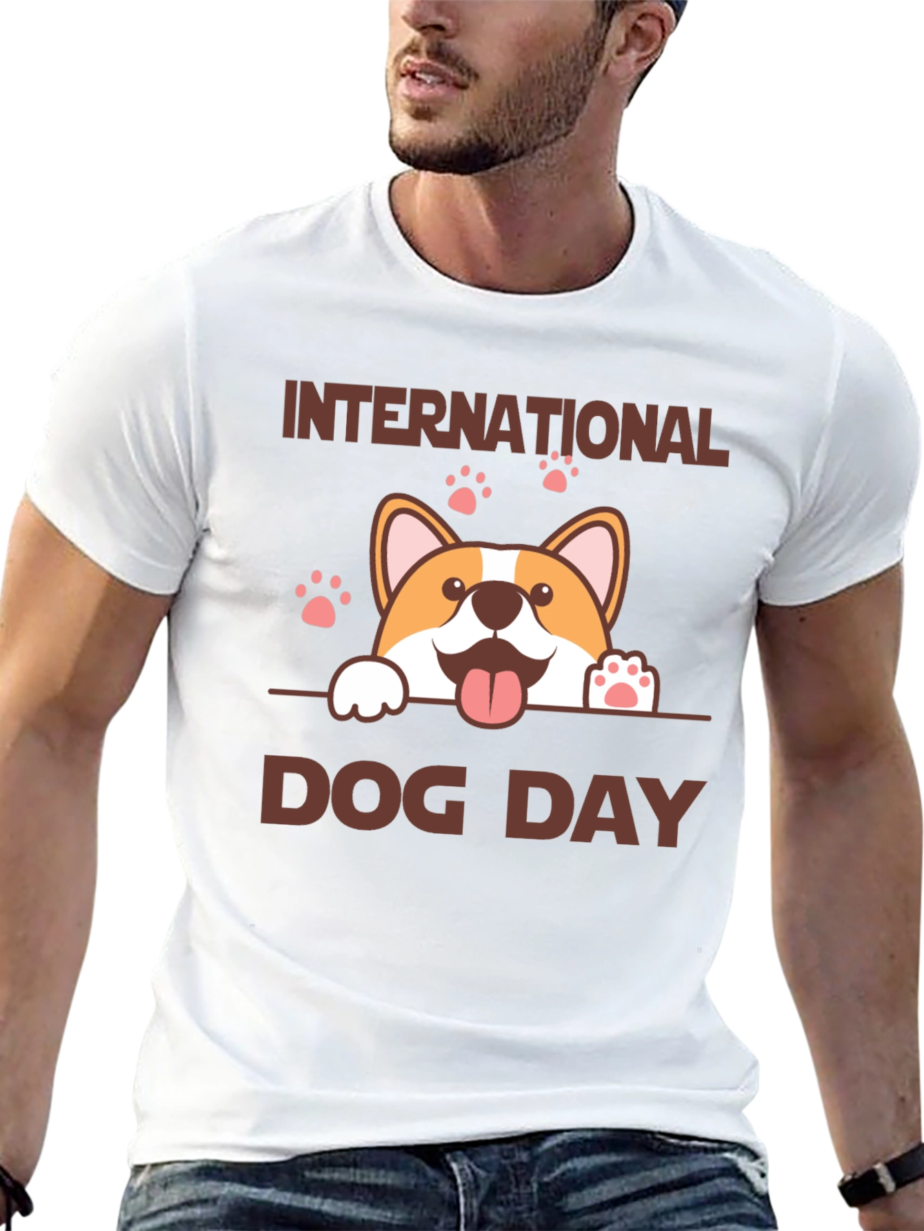 International Dog Day Corgi Graphic Tee