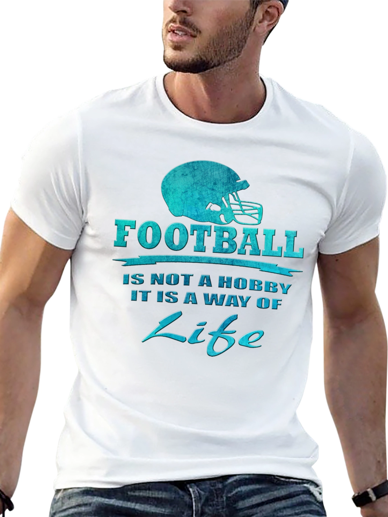 Football is Life Graphic T-Shirt