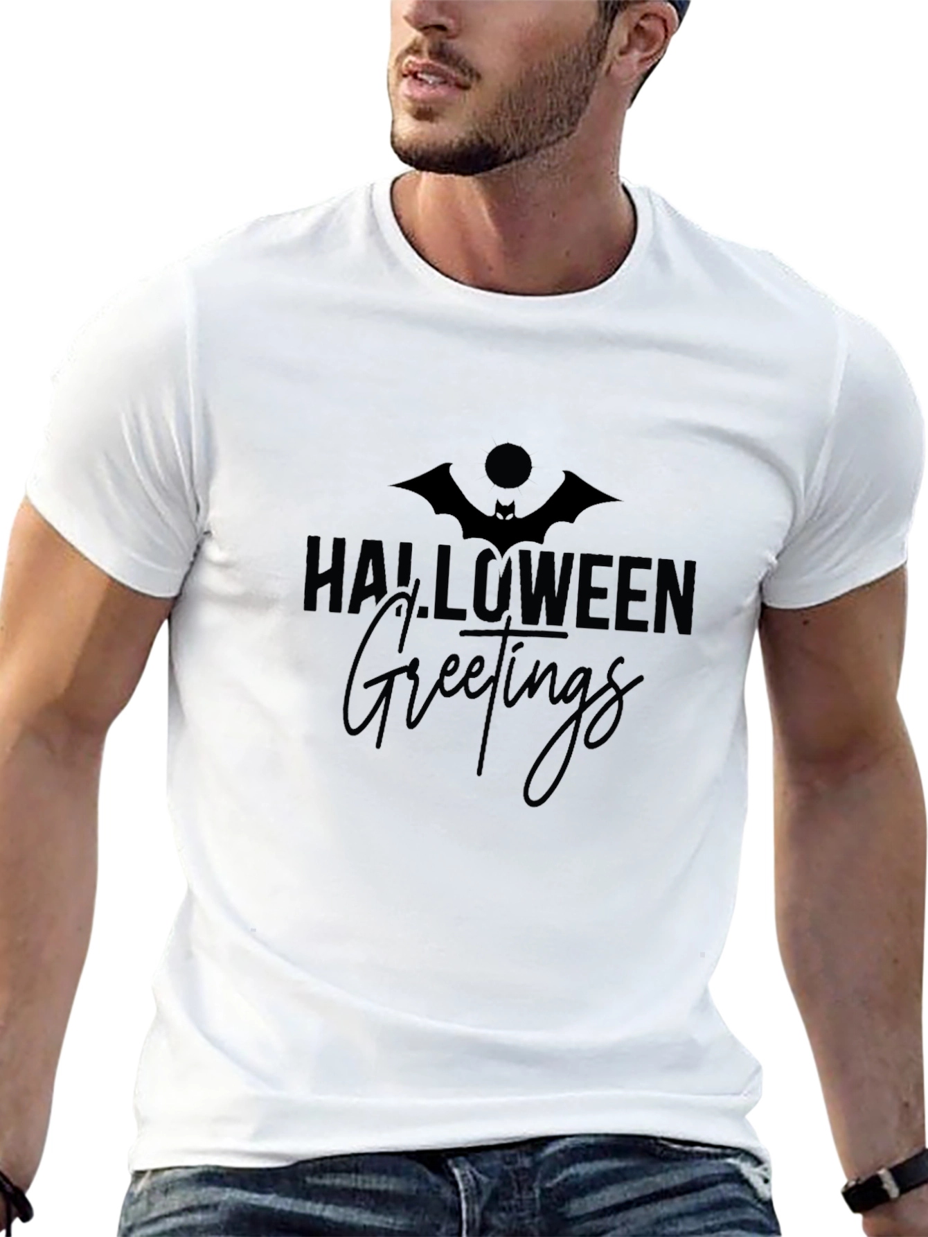 Halloween Greetings Black T-Shirt