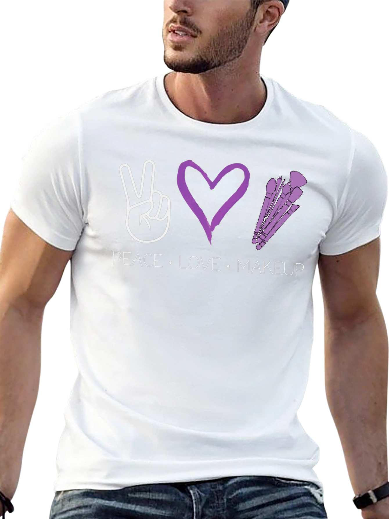 Peace Love Makeup T-Shirt - Unisex