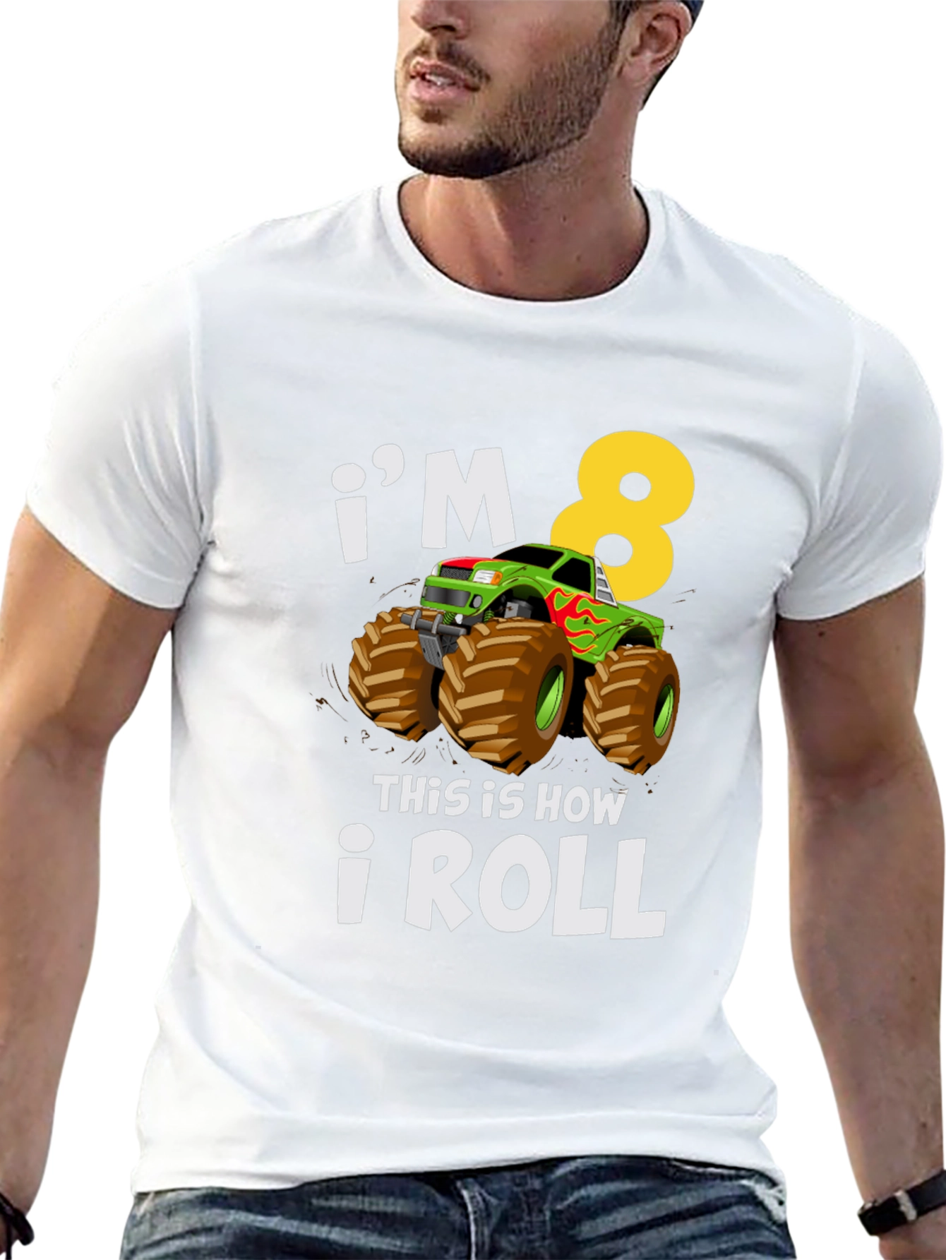 Im 8! Monster Truck Birthday T-Shirt