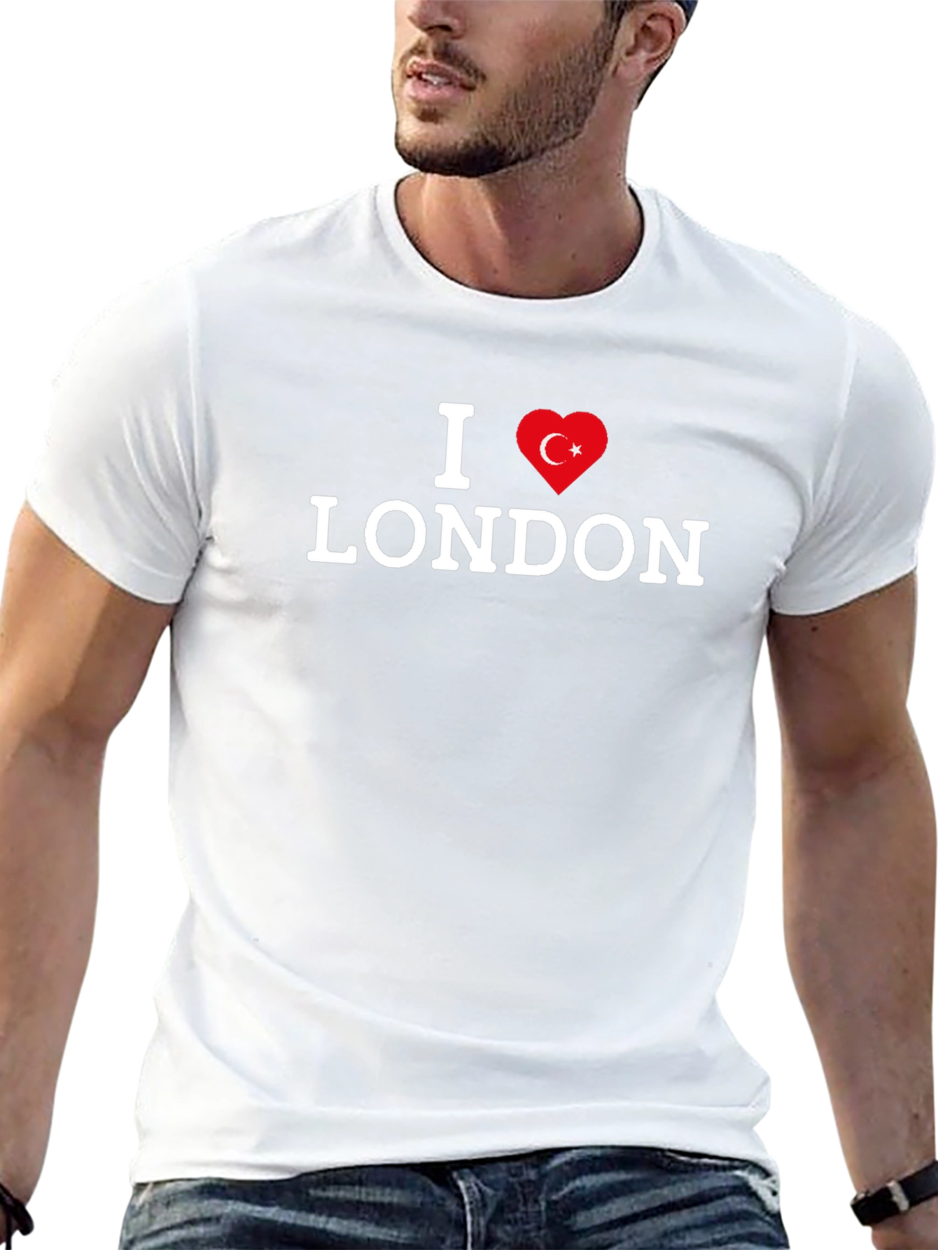 I Love London Turkey Flag Heart T-Shirt