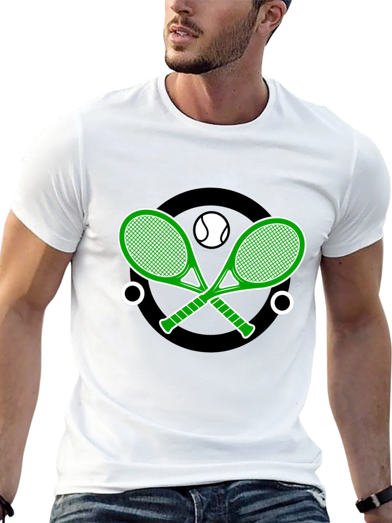 Tennis Racket Graphic T-Shirt