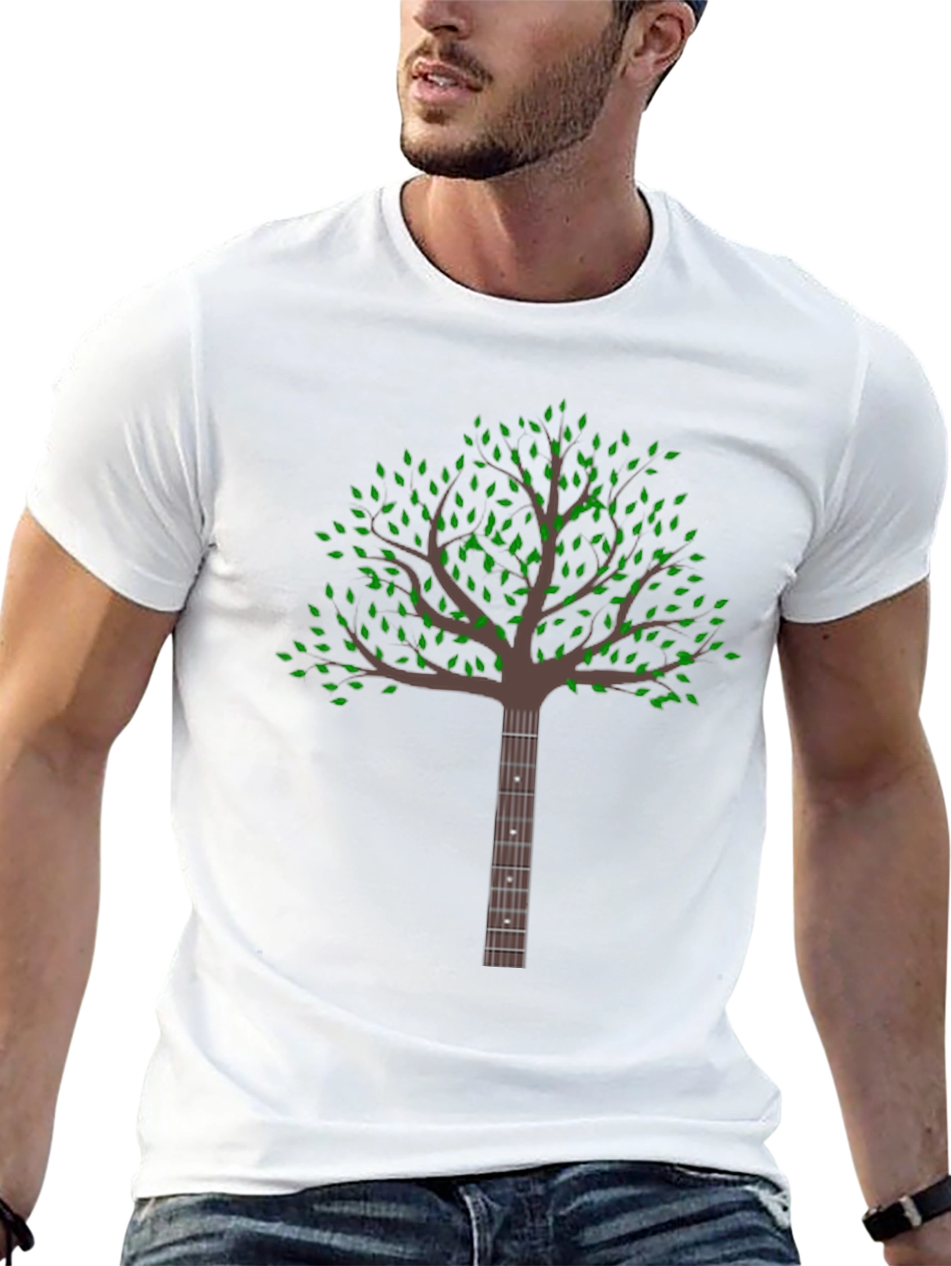Guitar Tree Black Graphic Tee