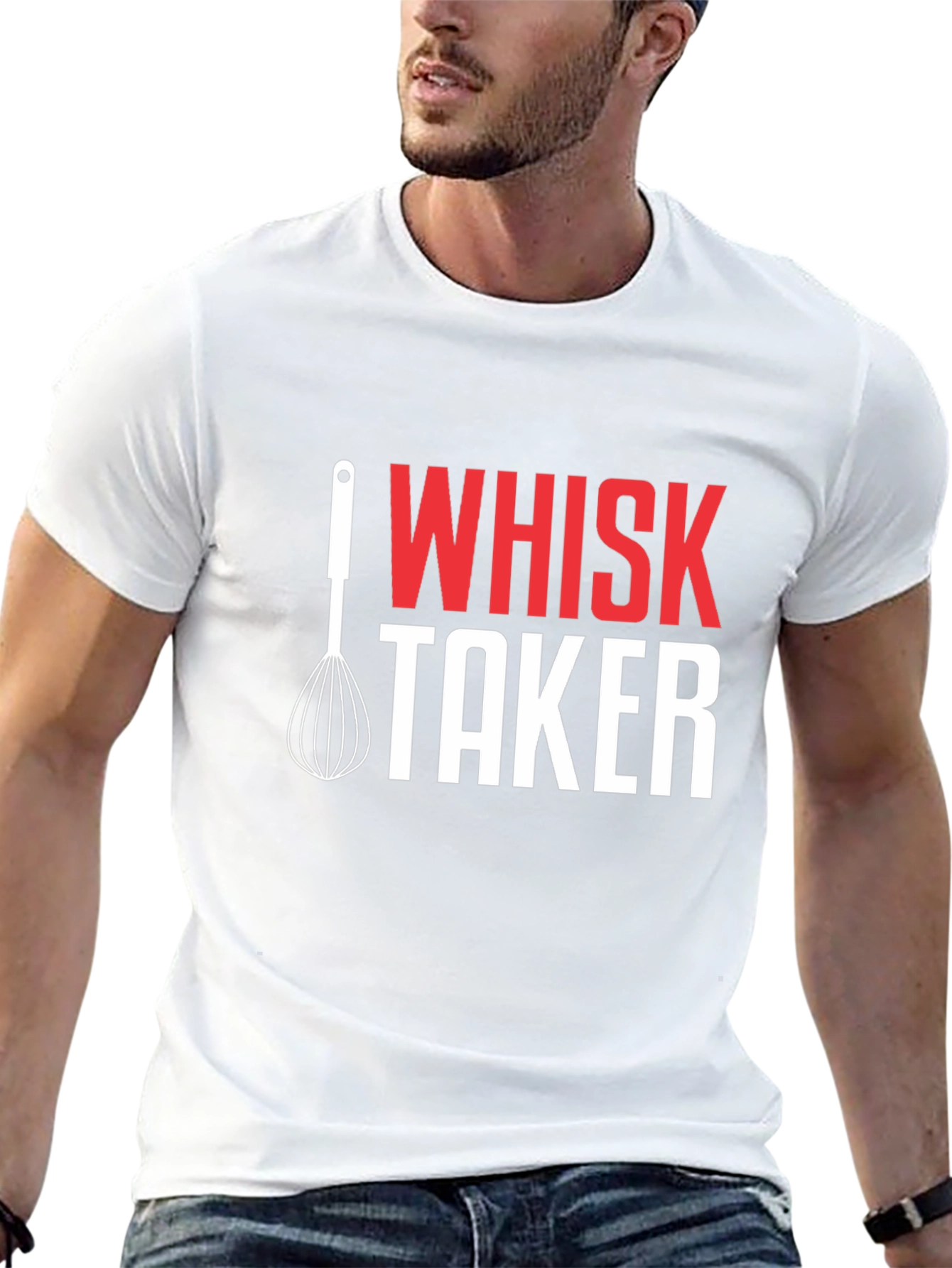 Whisk Taker Graphic T-Shirt - Funny Chef Tee