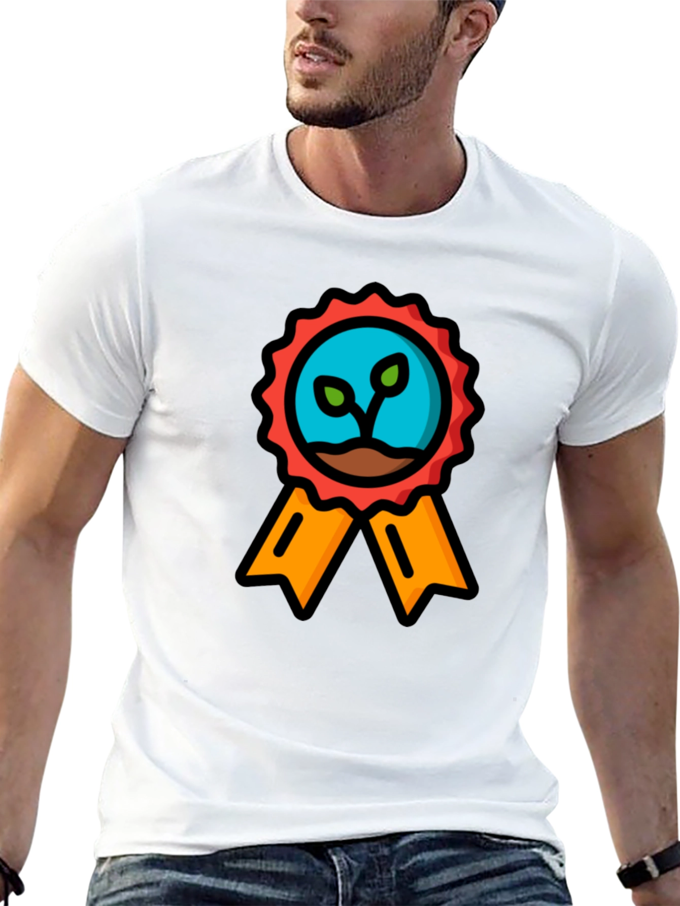 Eco-Friendly Sprout Award Black T-Shirt
