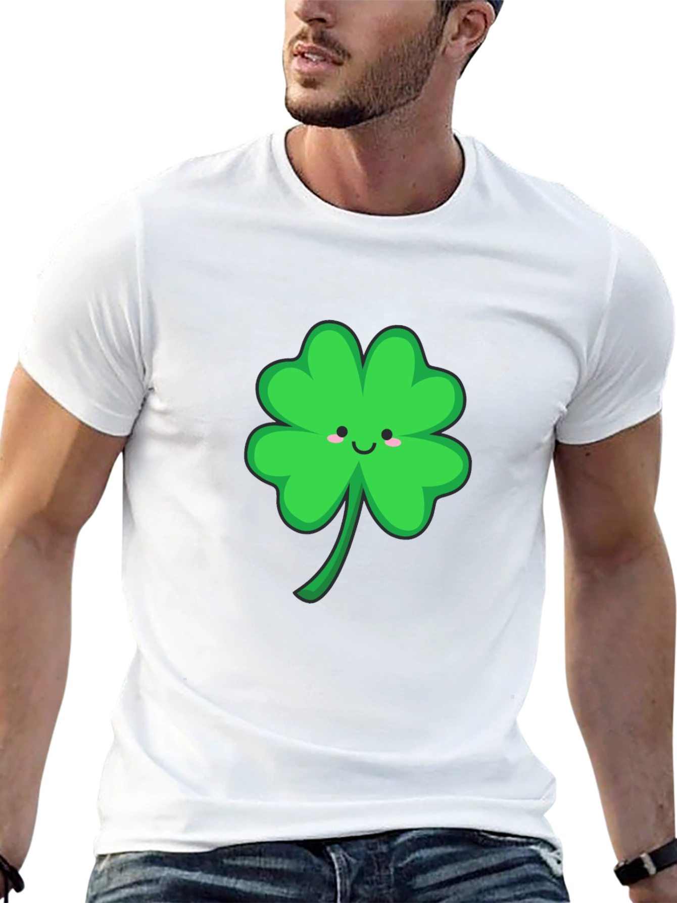 Lucky Clover Graphic Tee - Black
