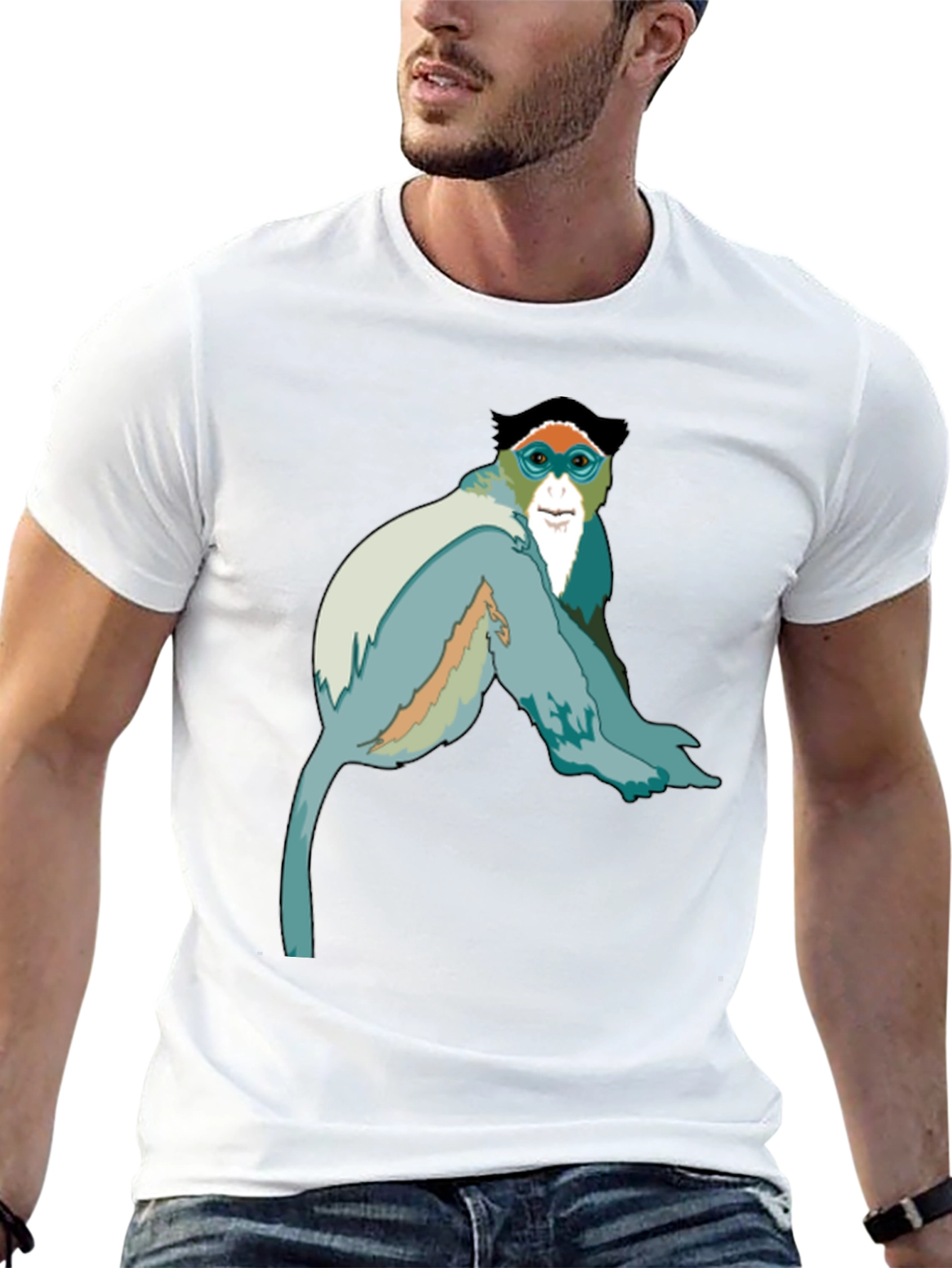Monkey Graphic Black T-Shirt