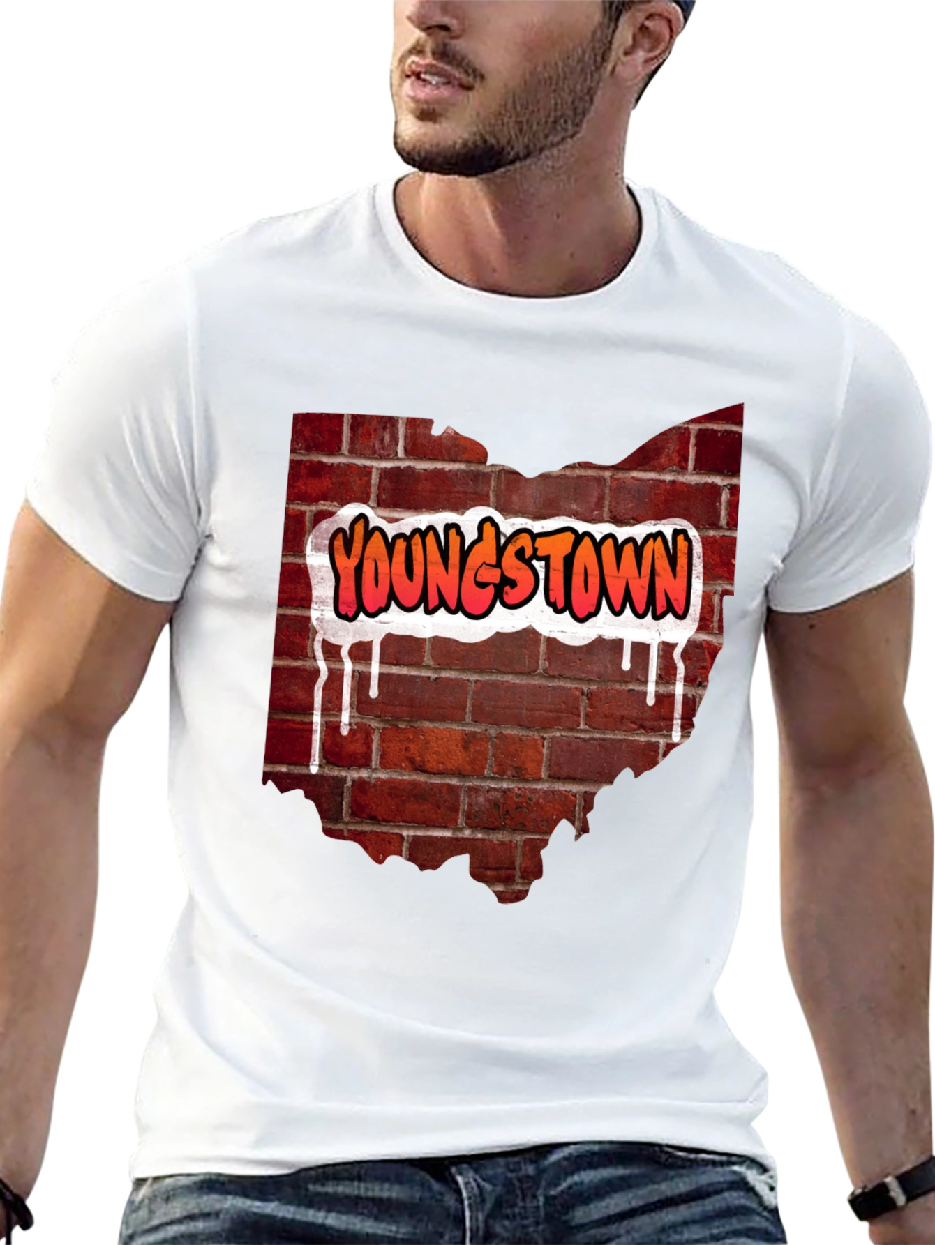 Youngstown Ohio Brick Wall T-Shirt