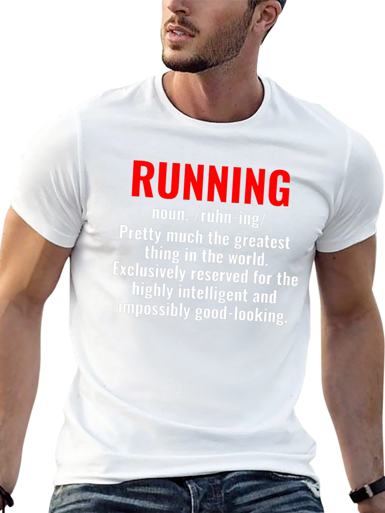 Running Definition Black Graphic Tee