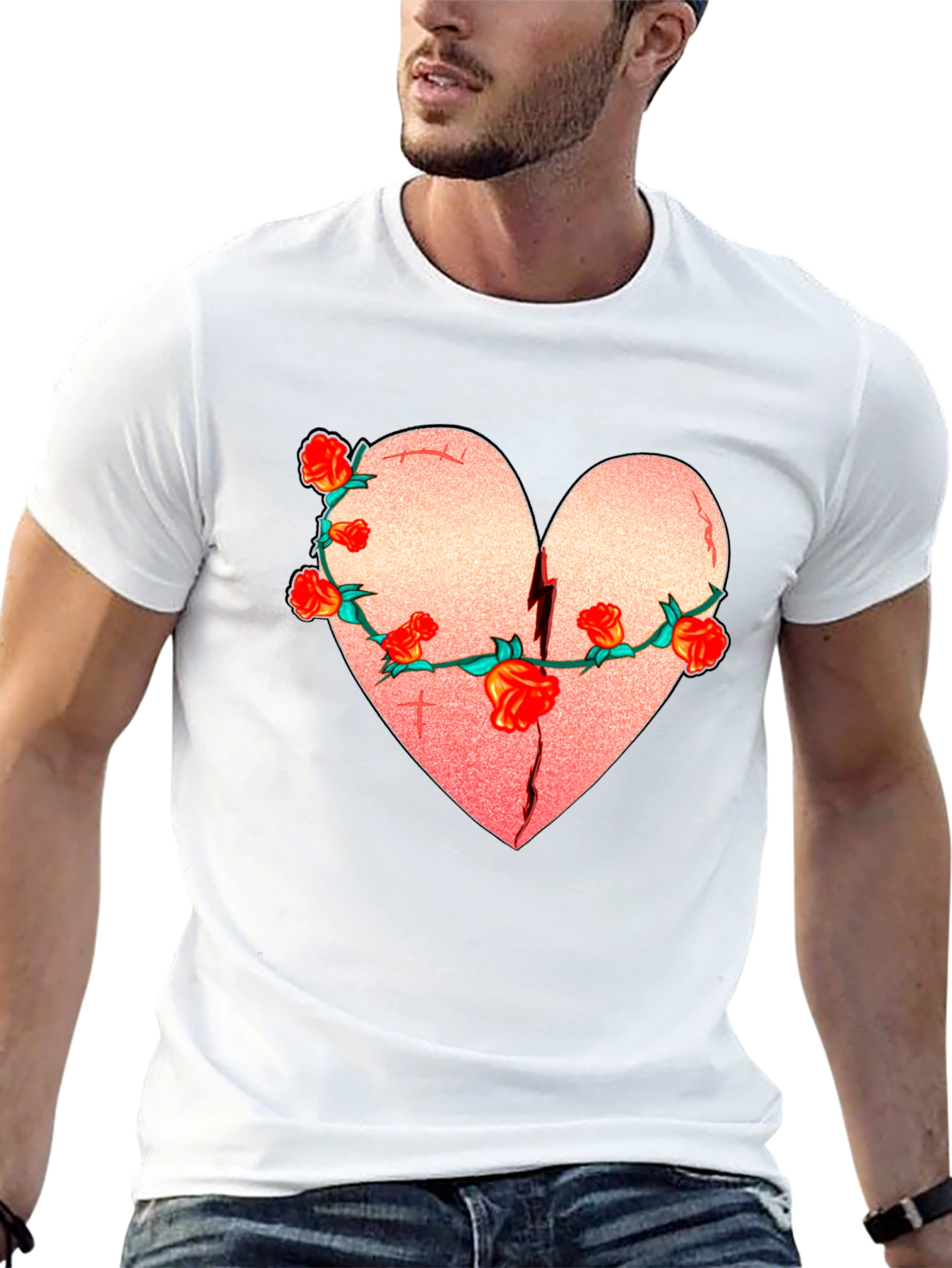 Broken Heart Rose T-Shirt