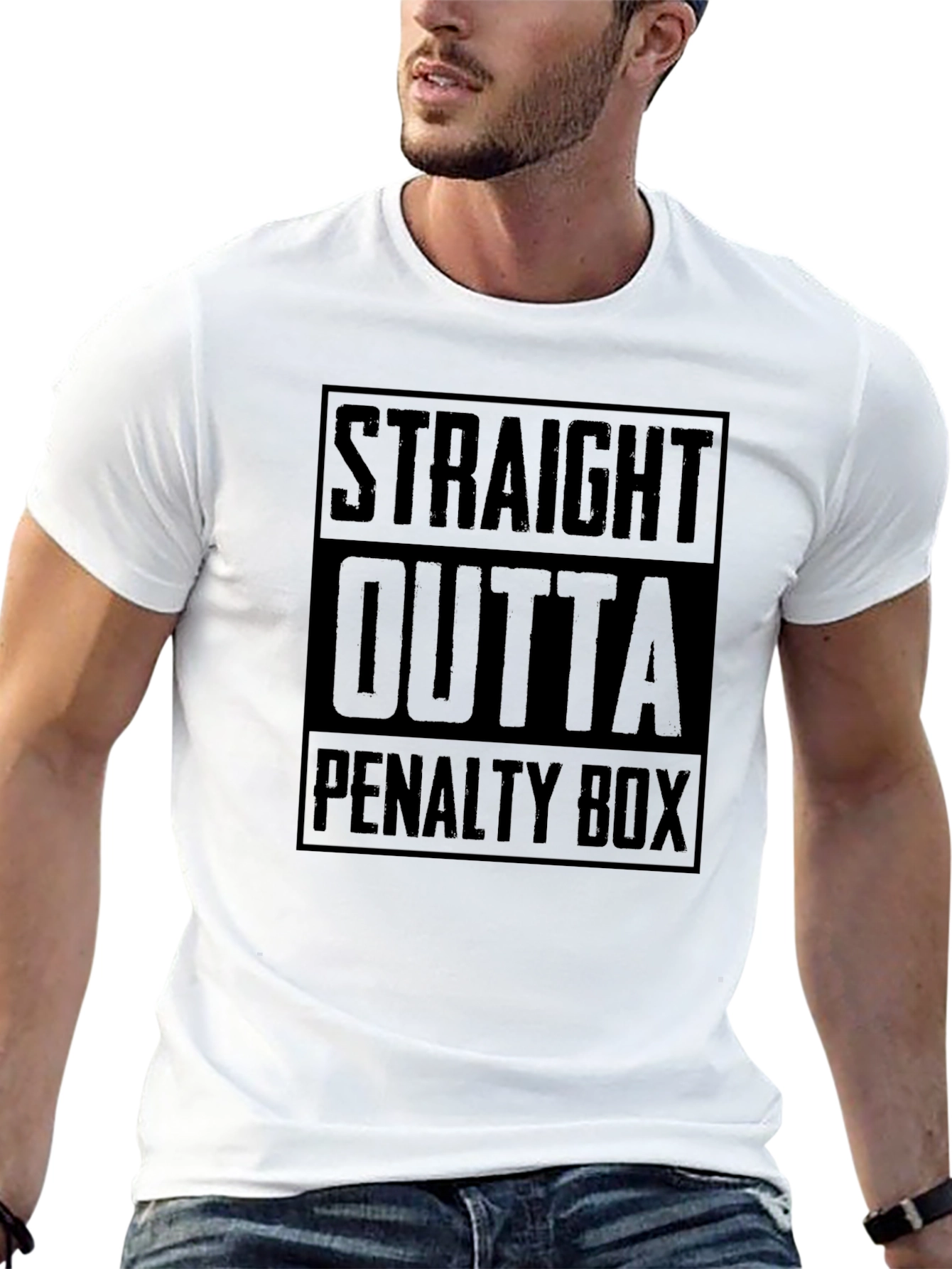 Straight Outta Penalty Box T-Shirt - Hockey Fan Apparel