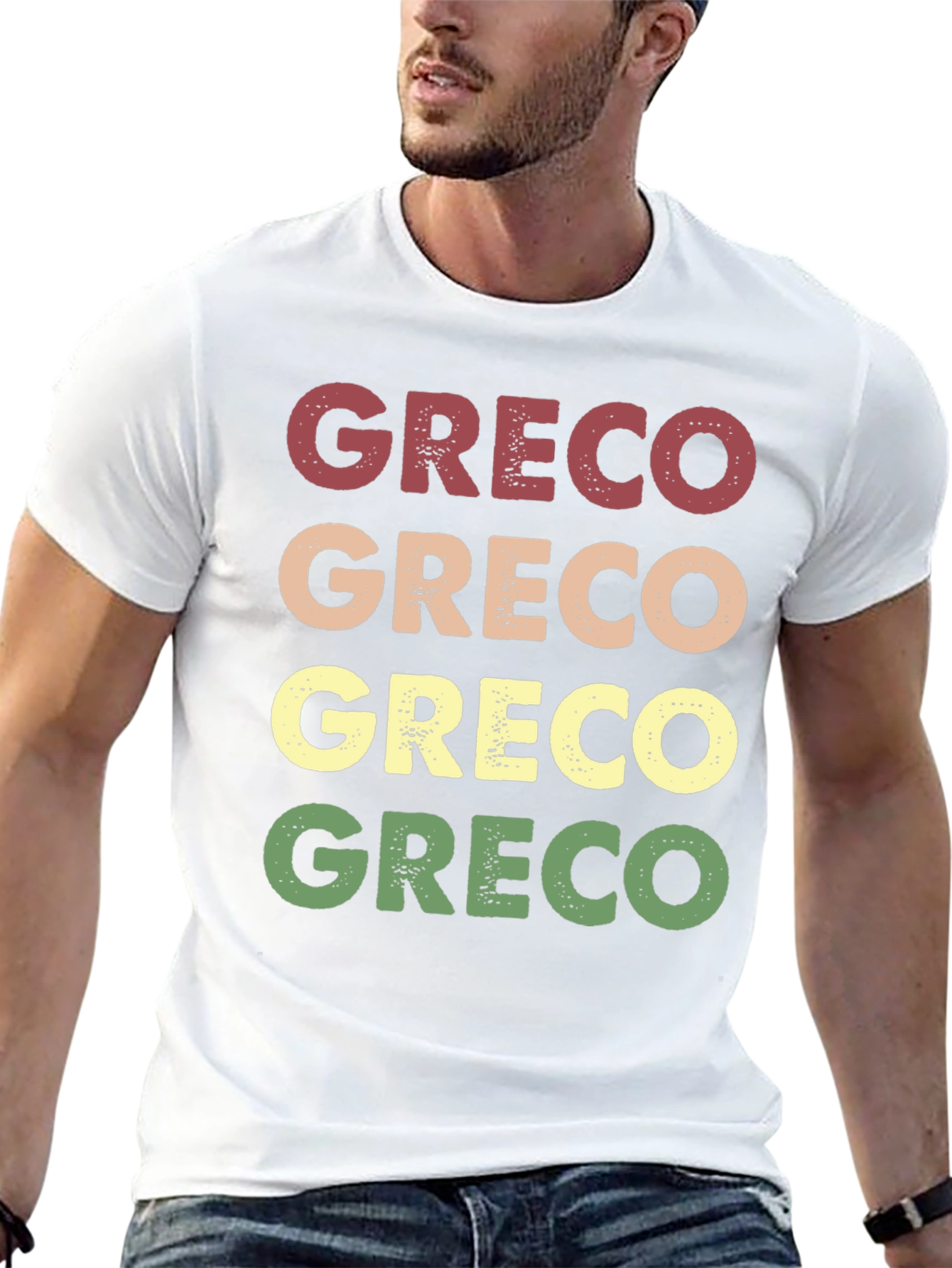Greco Retro T-Shirt - Comfortable Graphic Tee