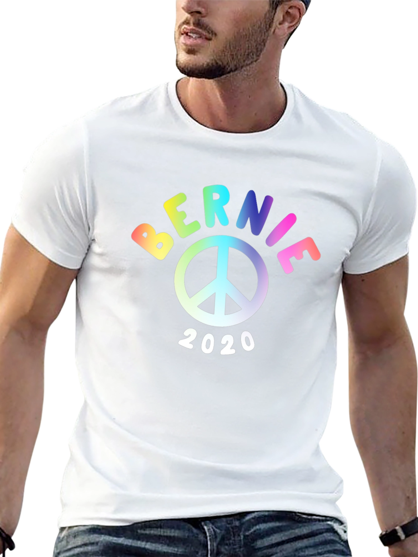 Bernie 2020 Peace Sign Graphic Tee
