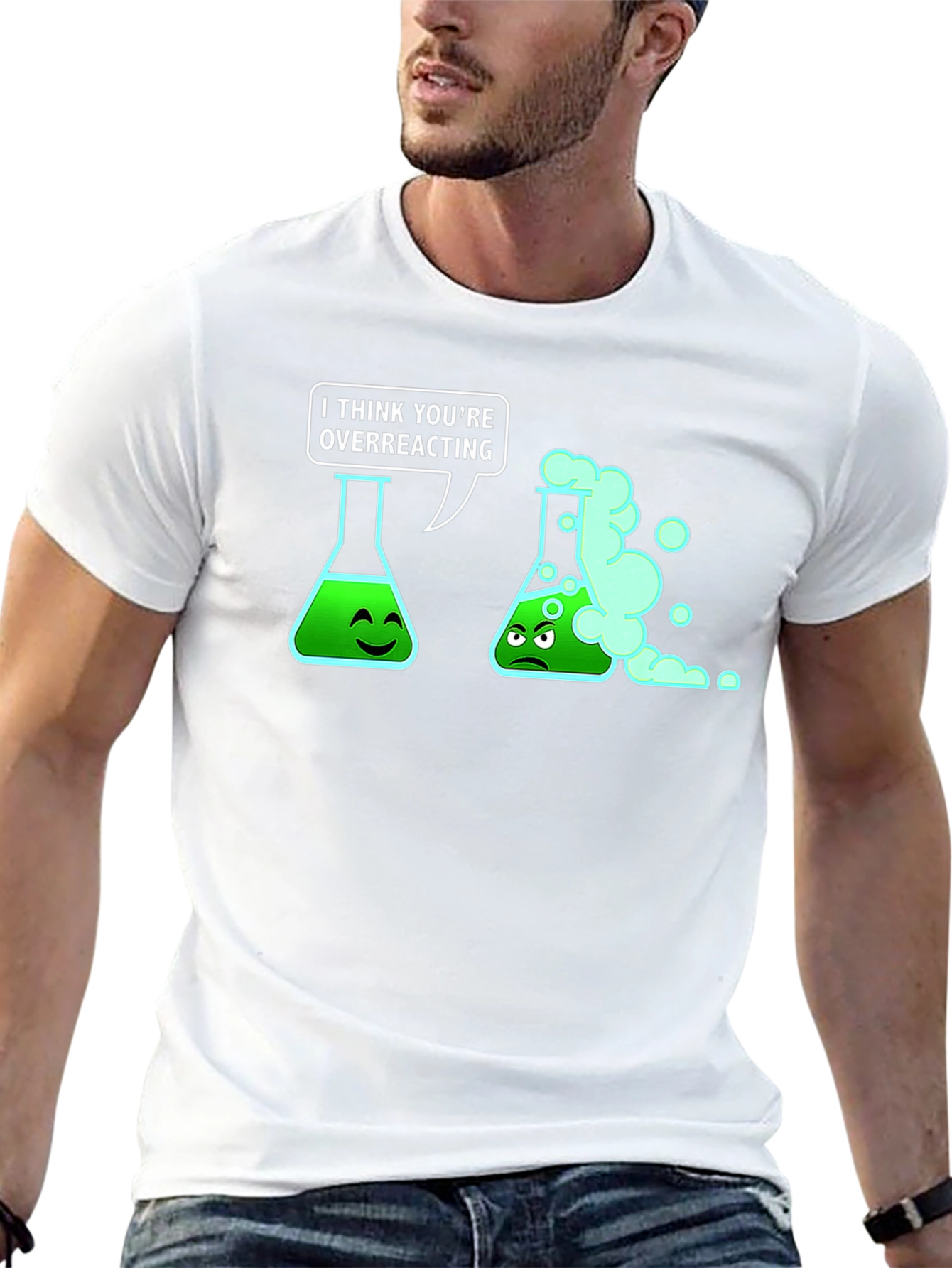 Overreacting Science T-Shirt - Funny Chemistry Pun Tee