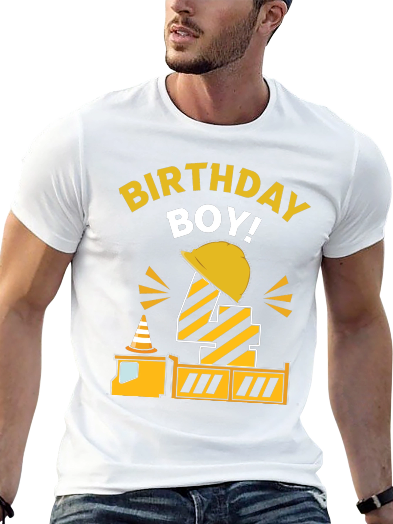 Birthday Boy Construction Theme Shirt