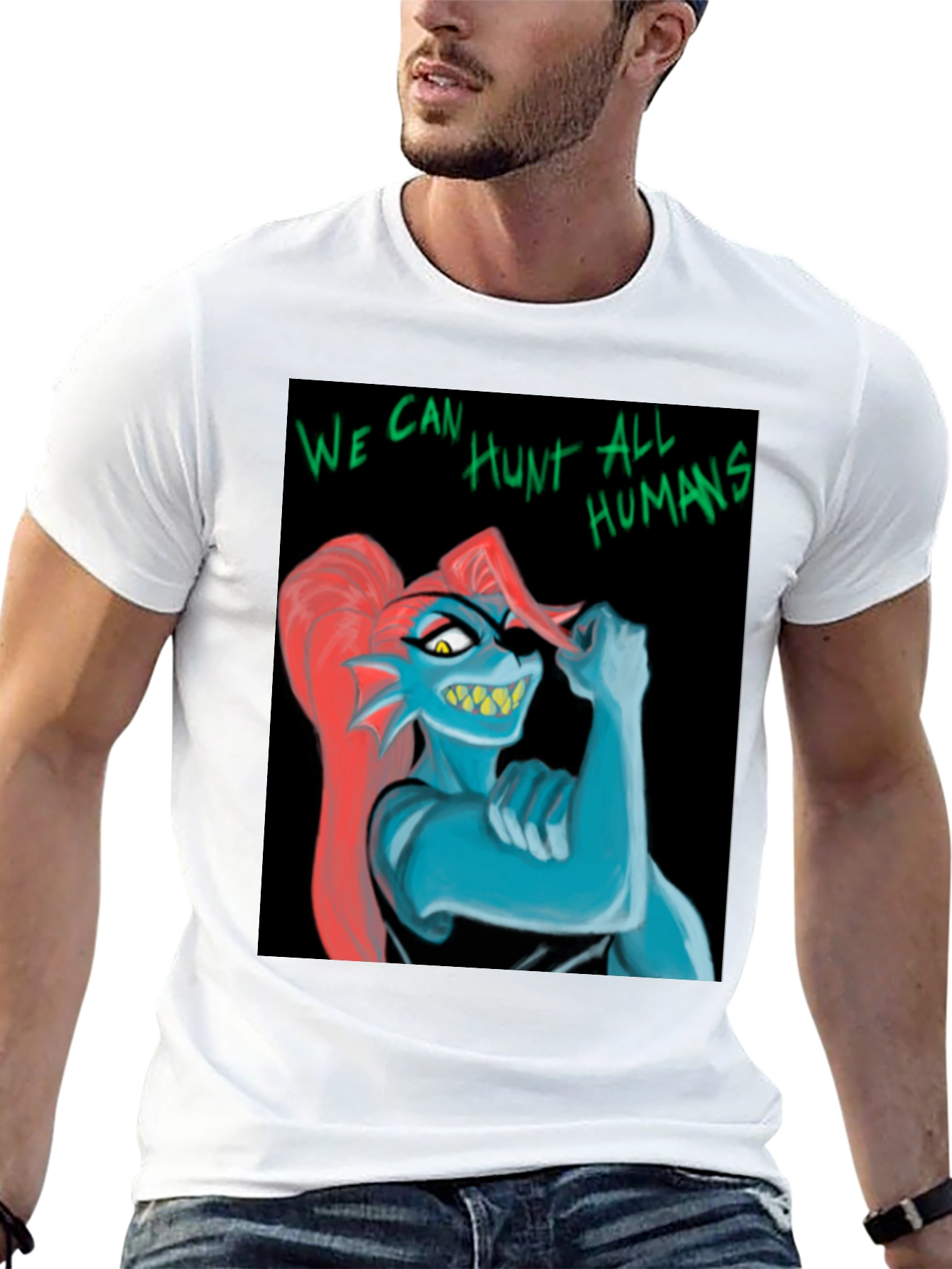 Undertale Undyne T-Shirt: We Can Hunt All Humans!