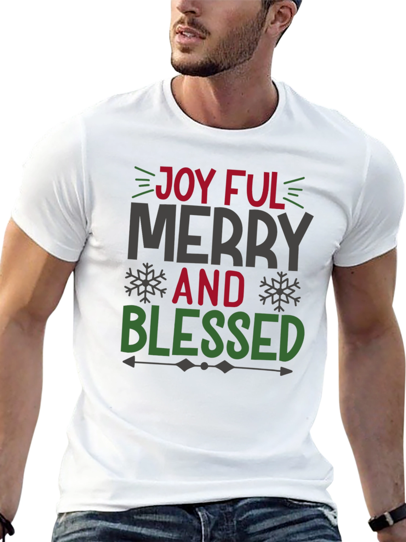 Joyful Merry and Blessed Holiday T-Shirt