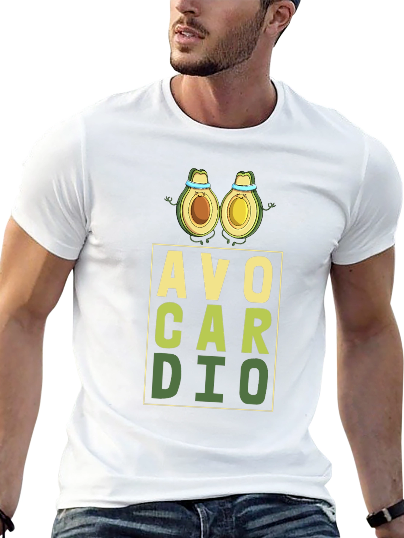 Avo Cardio T-Shirt - Workout Avocado Pun Tee