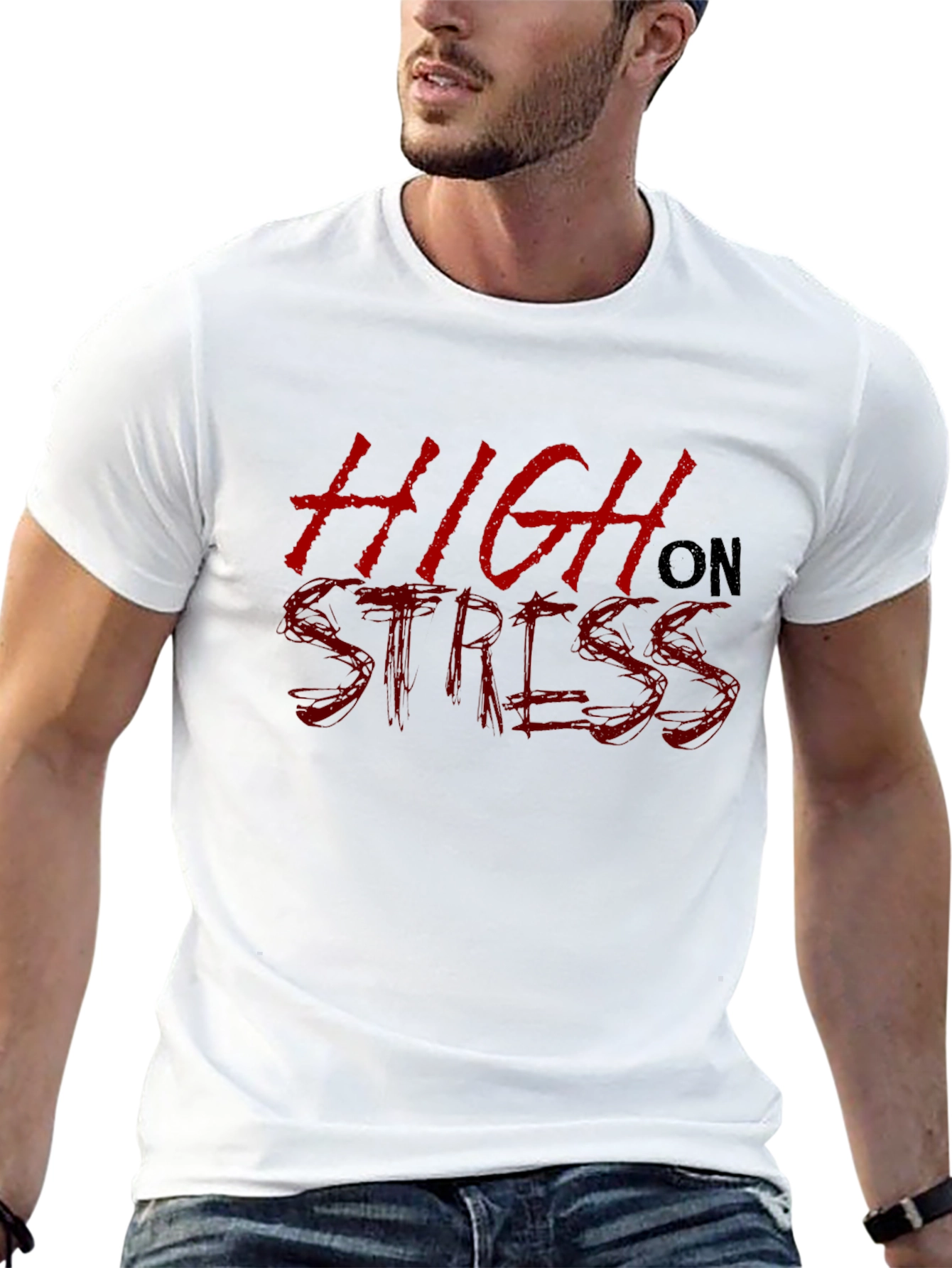 High On Stress Graphic Tee