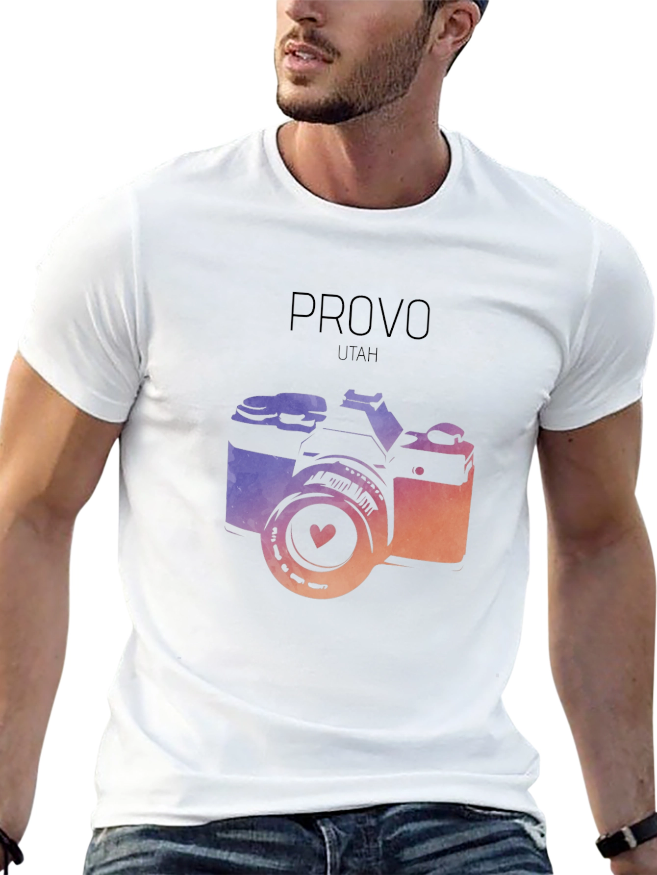 Provo Utah Camera Graphic T-Shirt