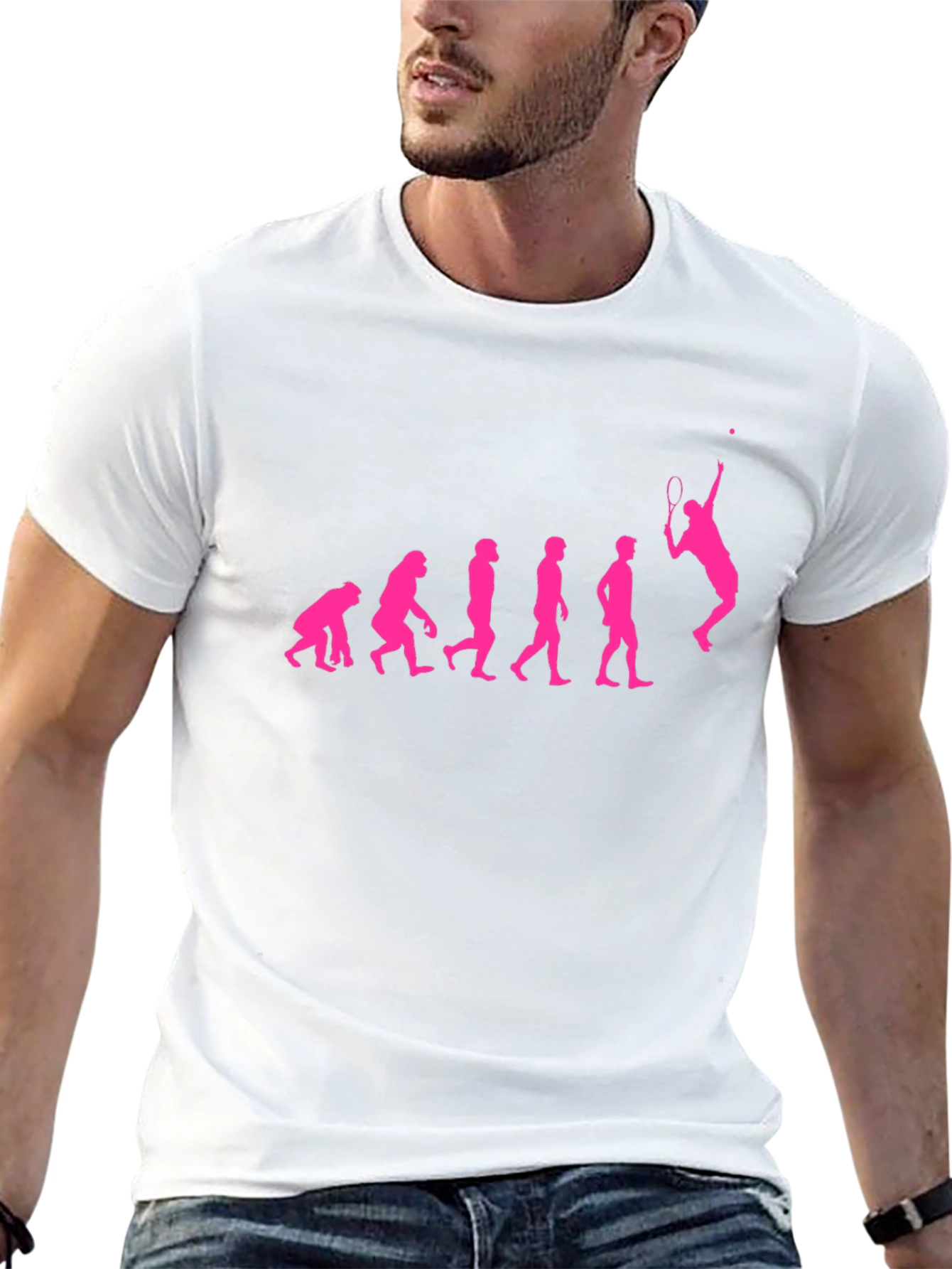 Evolution of Tennis Funny Graphic Tee