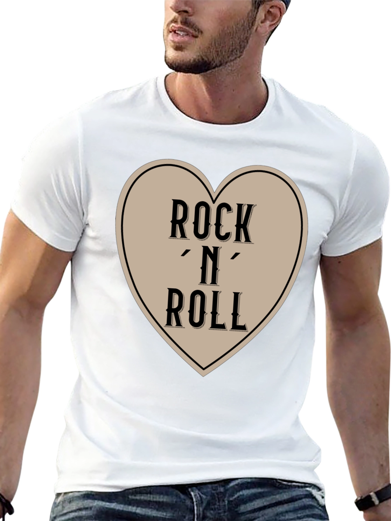 Rock N Roll Heart Graphic Tee