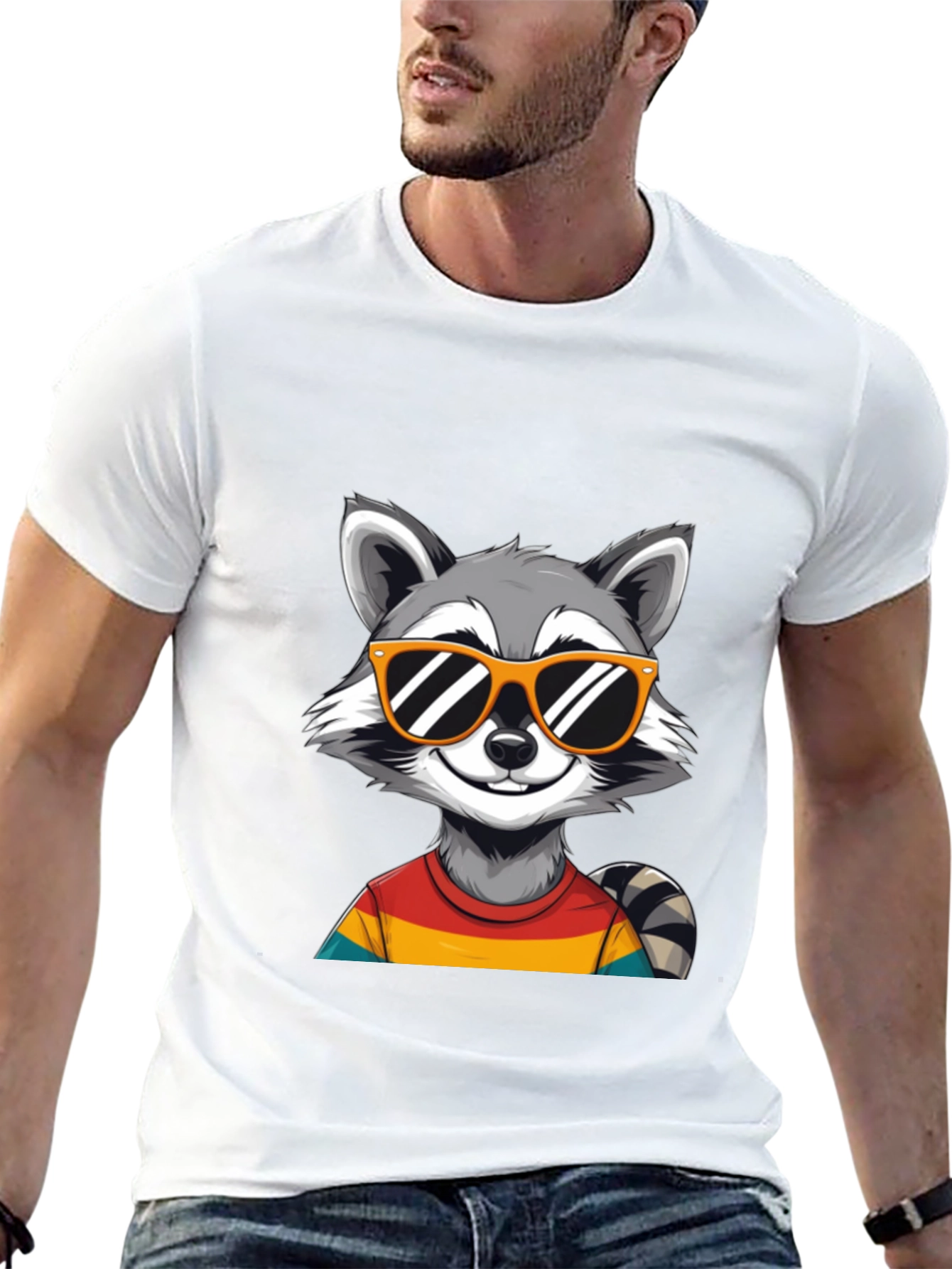 Cool Raccoon T-Shirt - Fun Graphic Tee