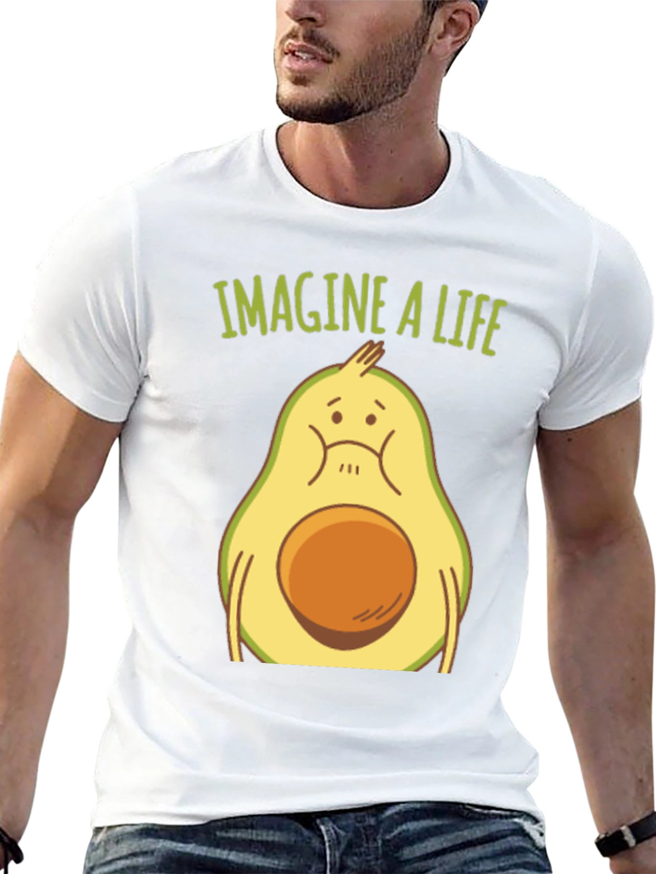 Imagine a Life Avocado Graphic Tee - Unisex