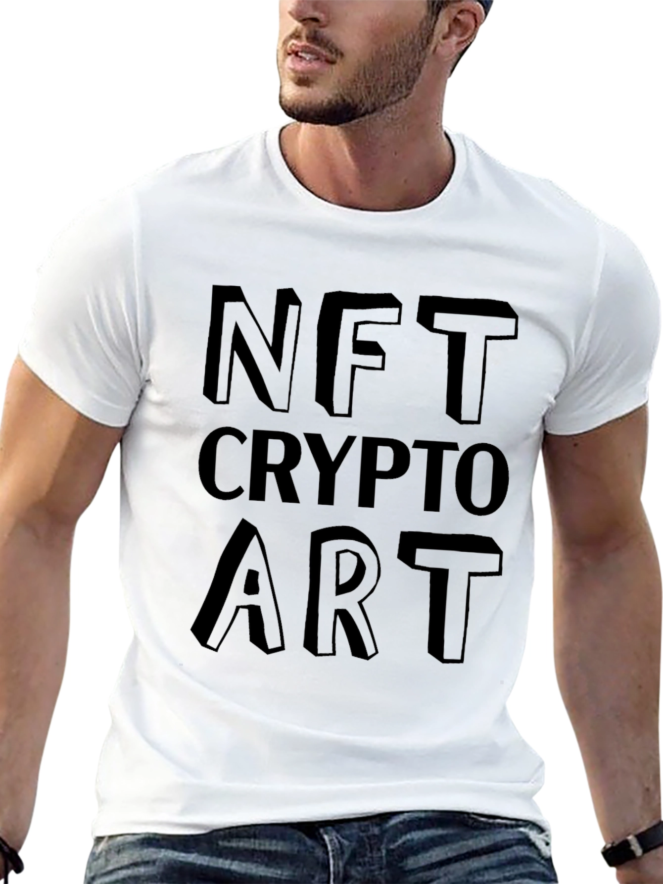 NFT Crypto Art Graphic Tee - Modern Style