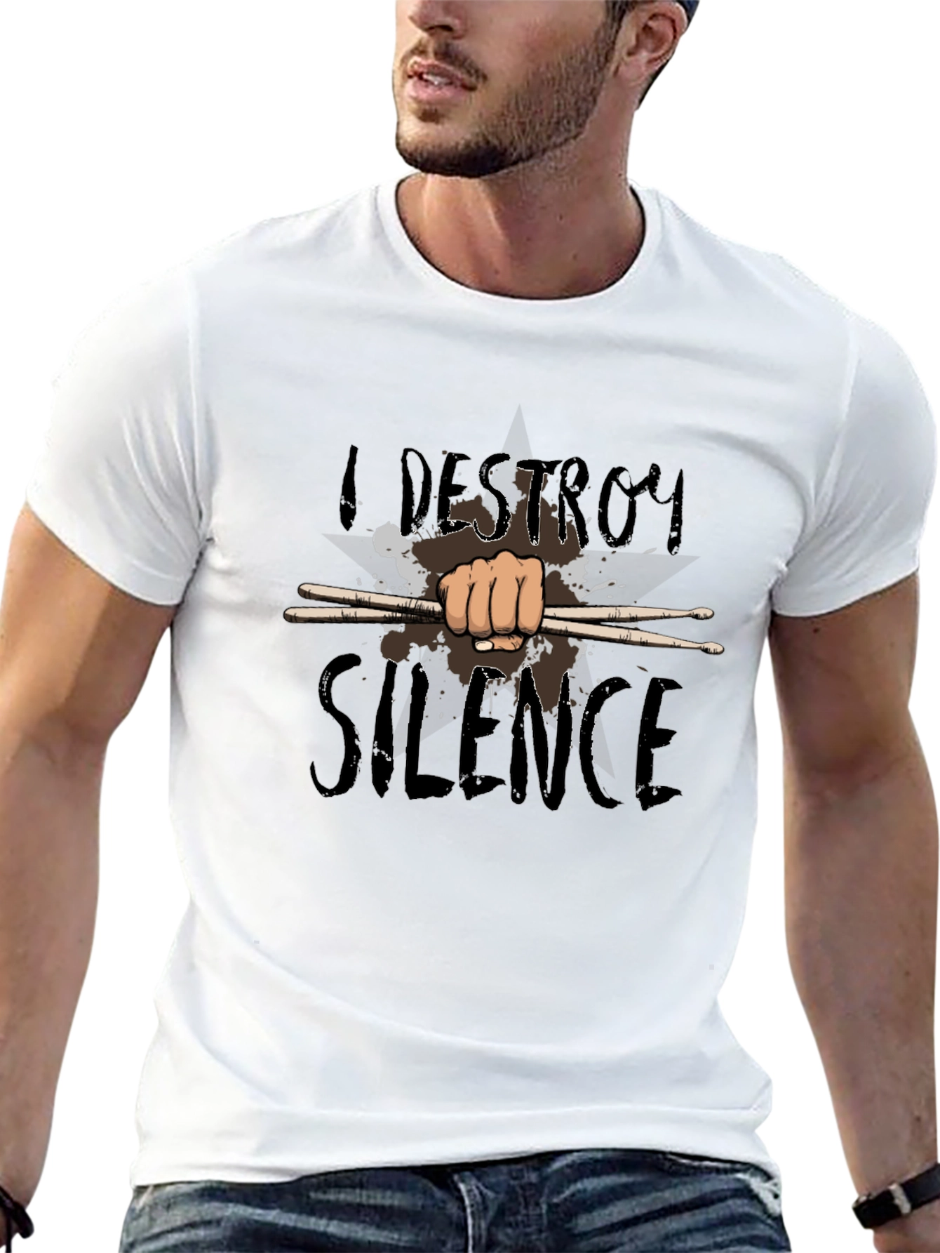 Destroy Silence Drummer T-Shirt