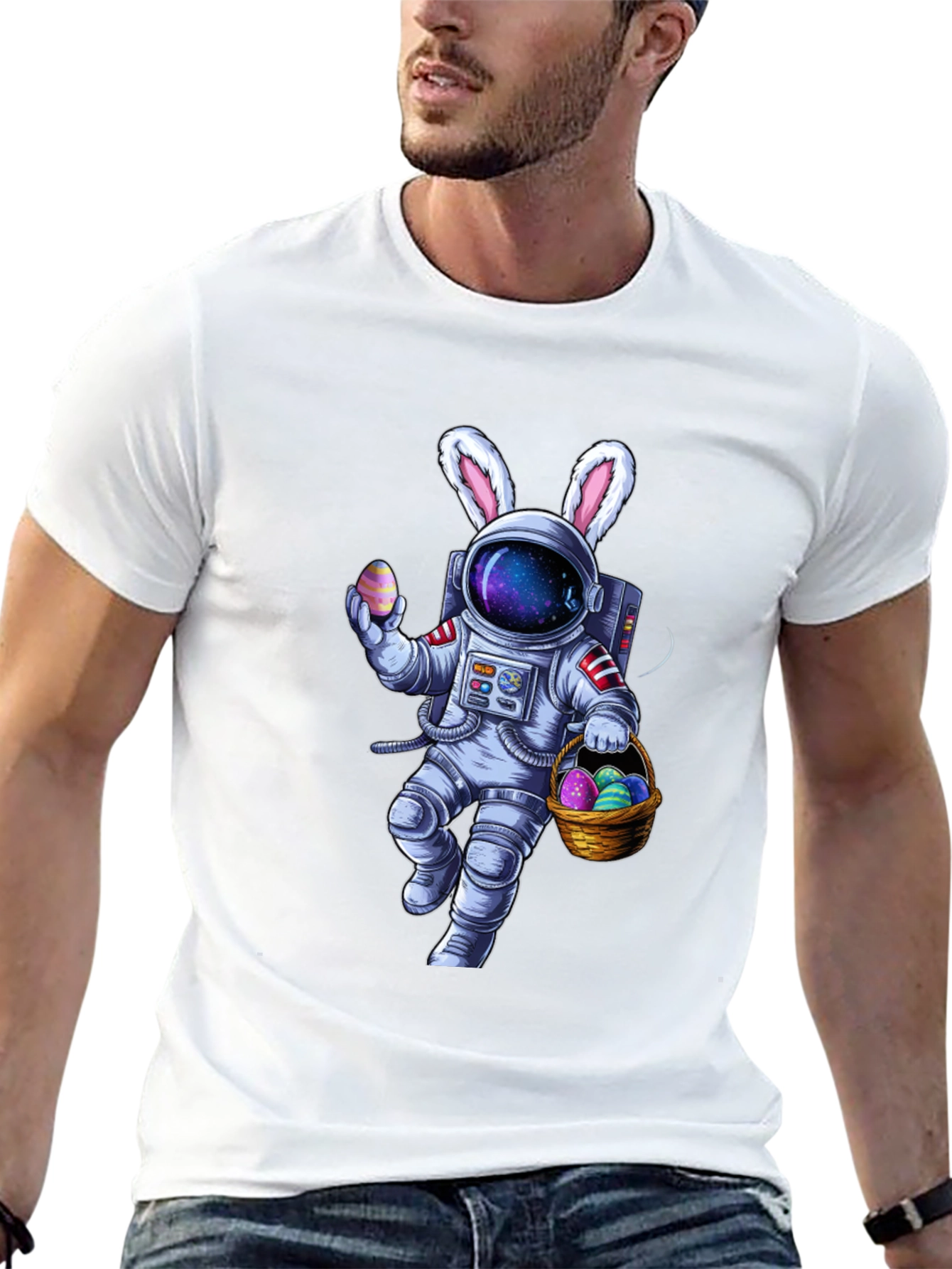 Astronaut Easter Bunny T-Shirt - Space Easter