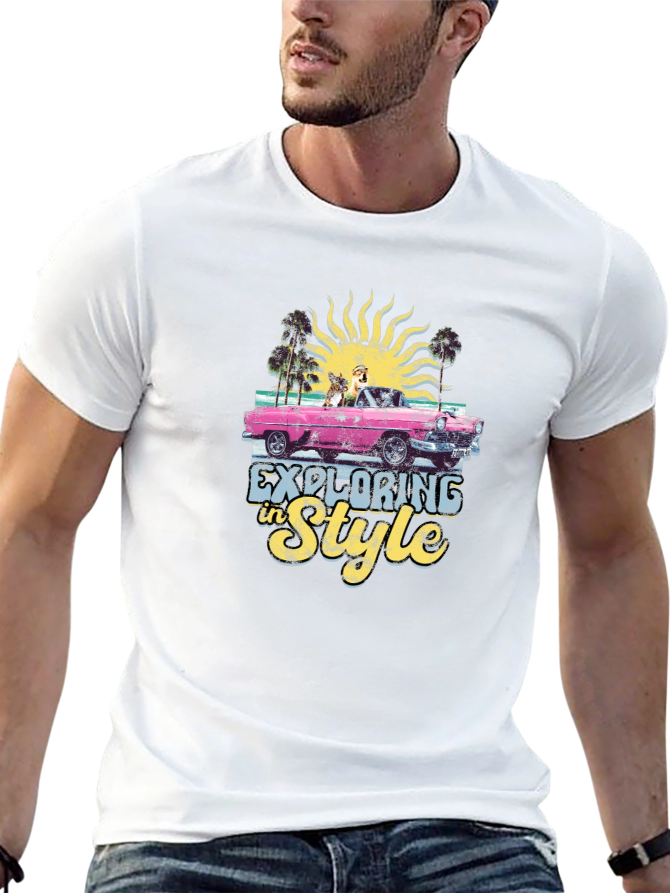 Exploring in Style Black Graphic Tee