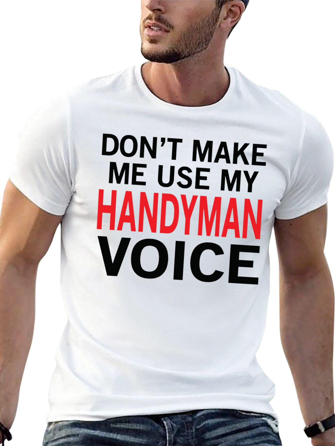 Handyman Voice Graphic Tee - Funny Mens T-Shirt